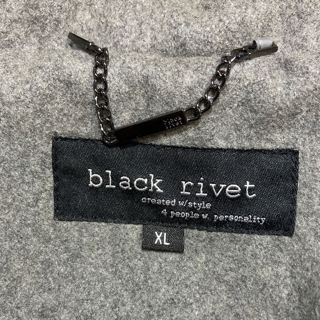Black Rivet Black Rivet Gray Wool Mid Length Peacoat Trench Coat XL Size XL / US 12-14 / IT 48-50 - 3 Thumbnail