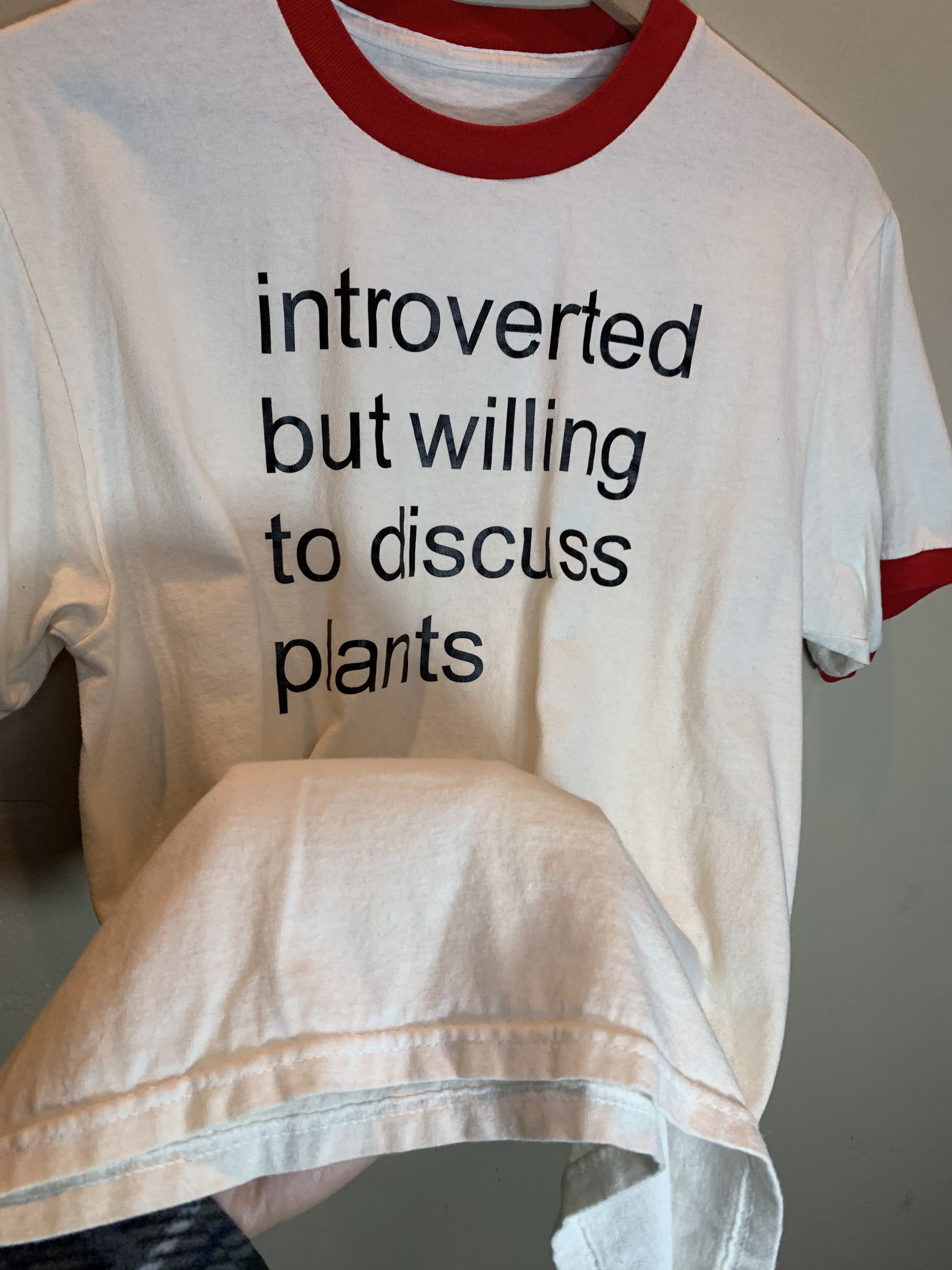 Vintage RARE Vintage Introverted But Willing To Discuss Plants Shirt Size US L / EU 52-54 / 3 - 6 Thumbnail
