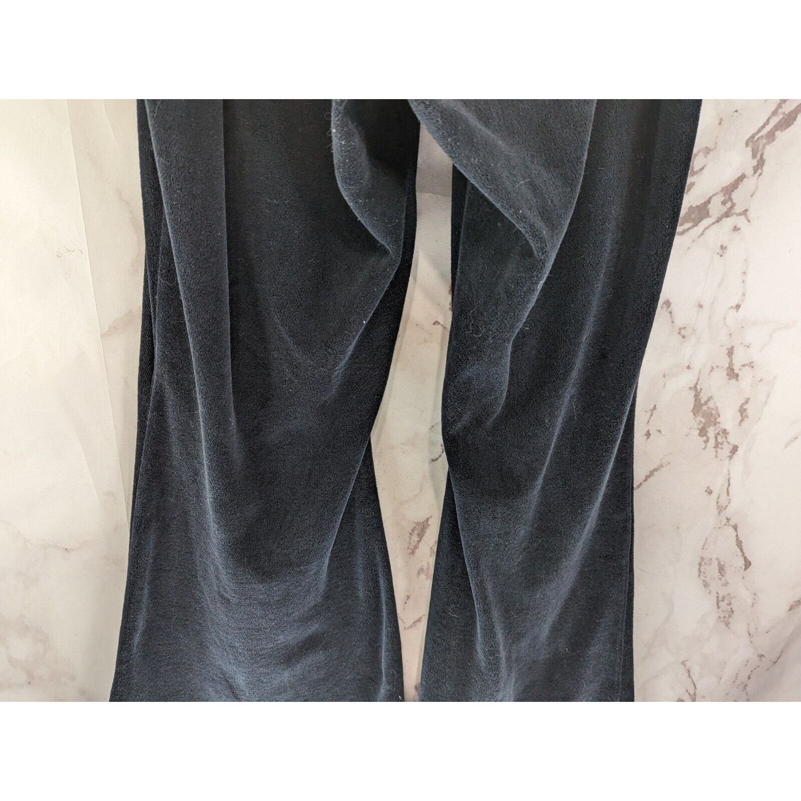 Dolls Kill Dolls Kill X Monsters Pants Women 2X Black Flare Velour Bat Size 42" / US 20 - 7 Thumbnail