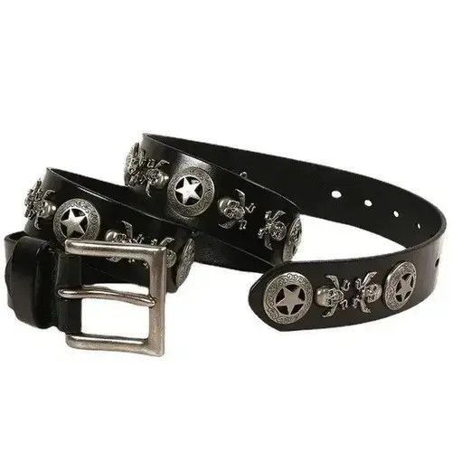 Japanese Brand Vintage Hip Hop Harajuku Cowboy Wavy Belt y2k 90’s Size US 34 / EU 50 - 2 Thumbnail
