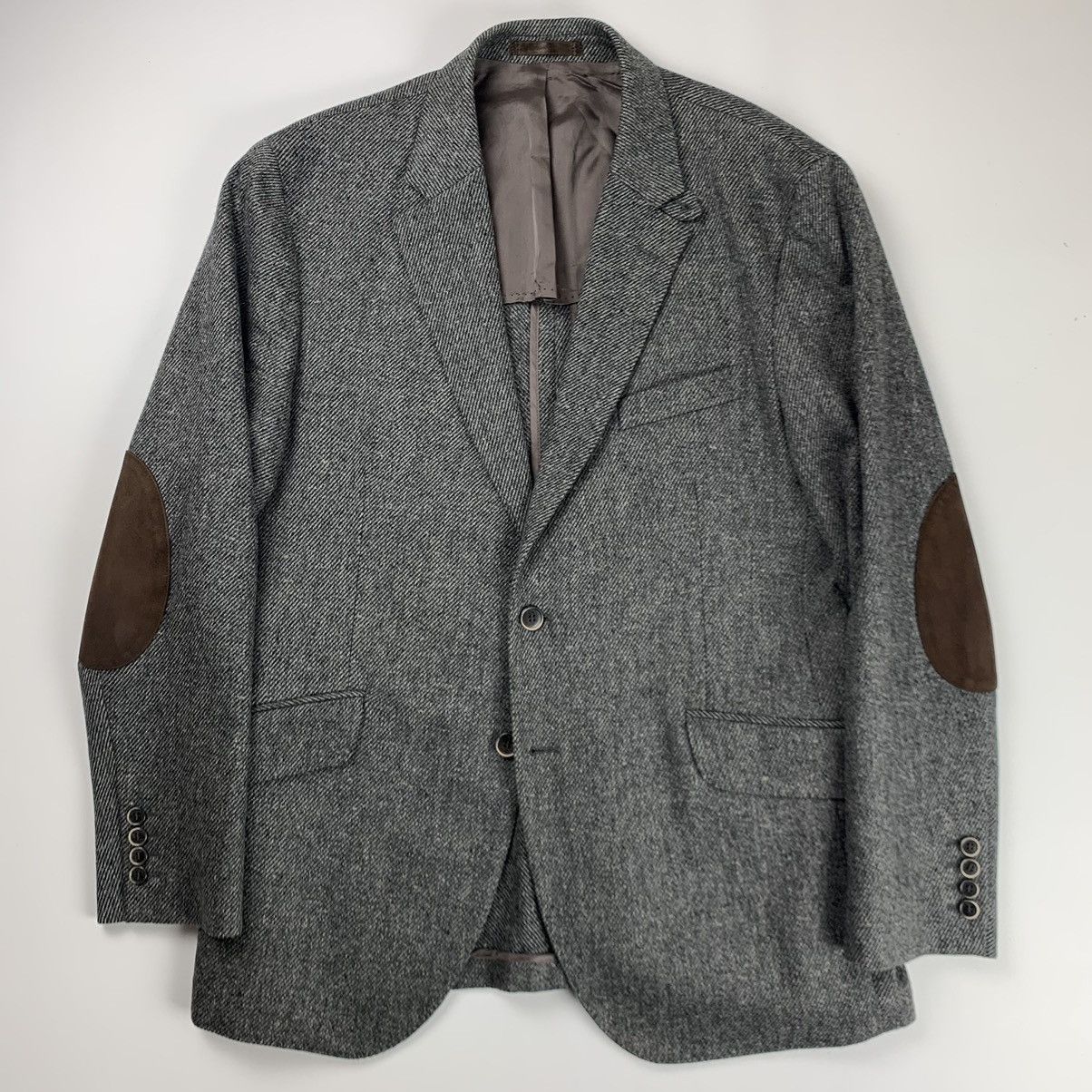 image of Hackett Mayfair Donegal Sport Coat Tweed in Grey, Men's (Size 44R)