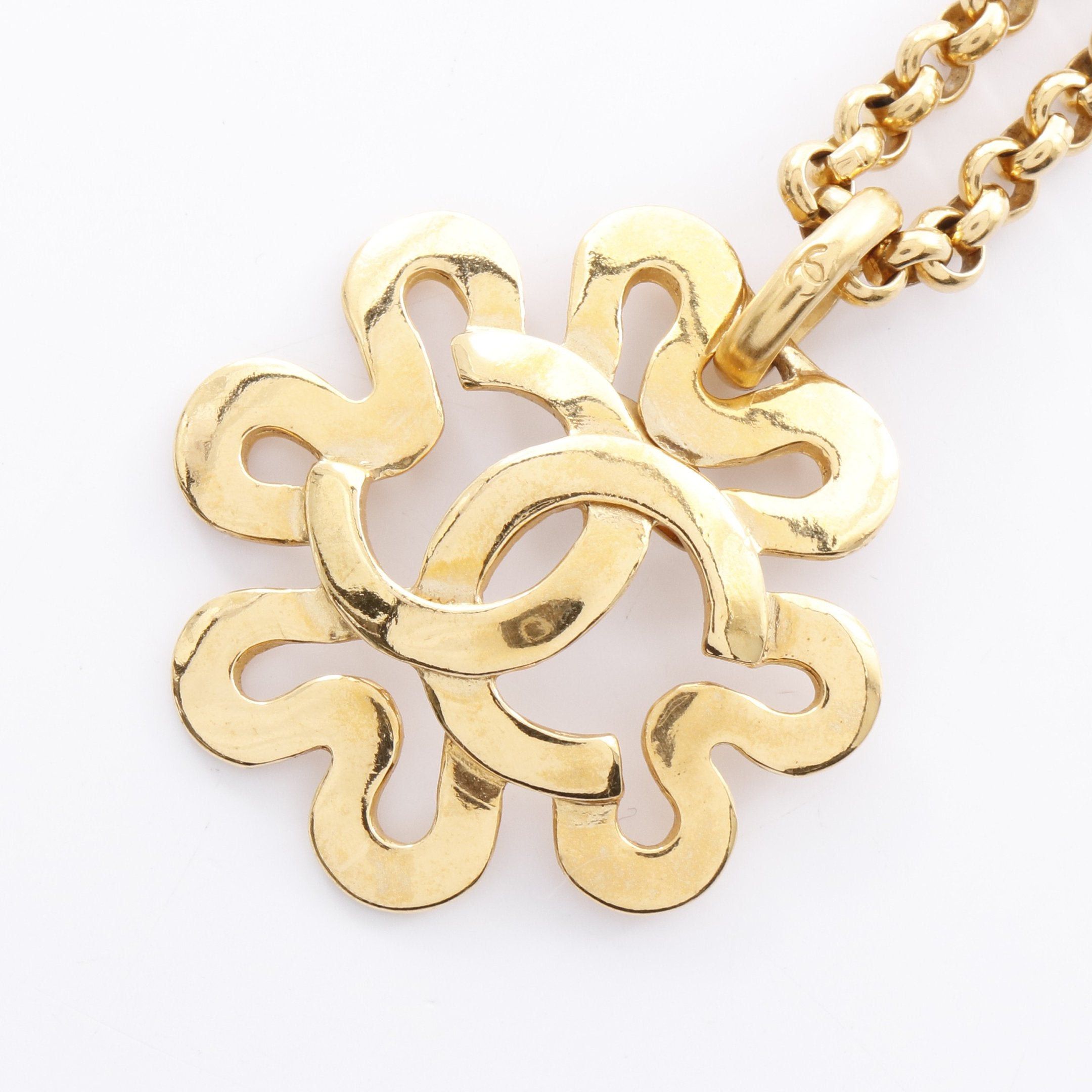 Chanel Chanel Coco Mark Necklace Gp Gold 95P Size ONE SIZE - 1 Thumbnail