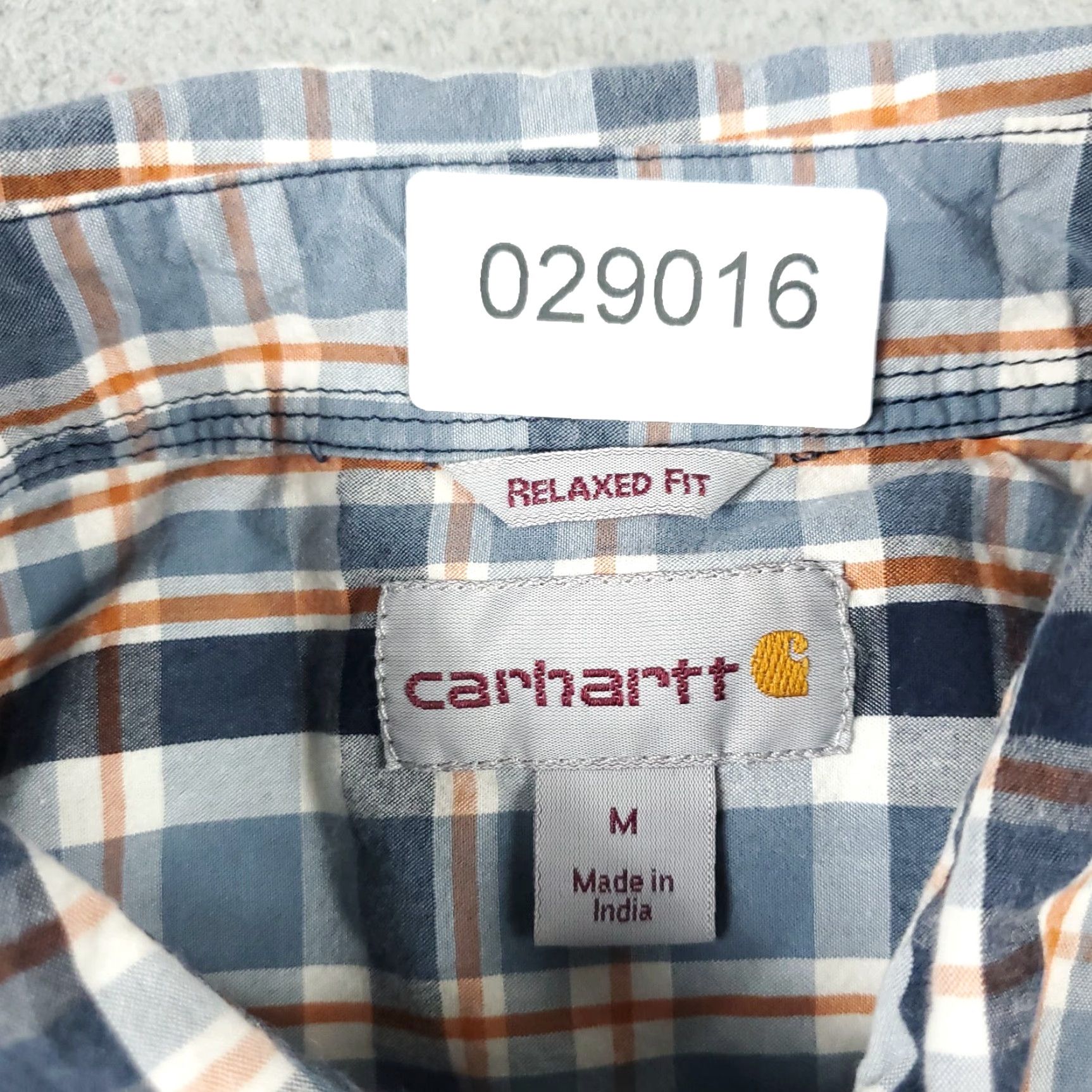 Carhartt Carhartt Button-Up Shirt Mens Medium Blue Plaid Short Sleeve Casual Workwear Size US M / EU 48-50 / 2 - 7 Thumbnail