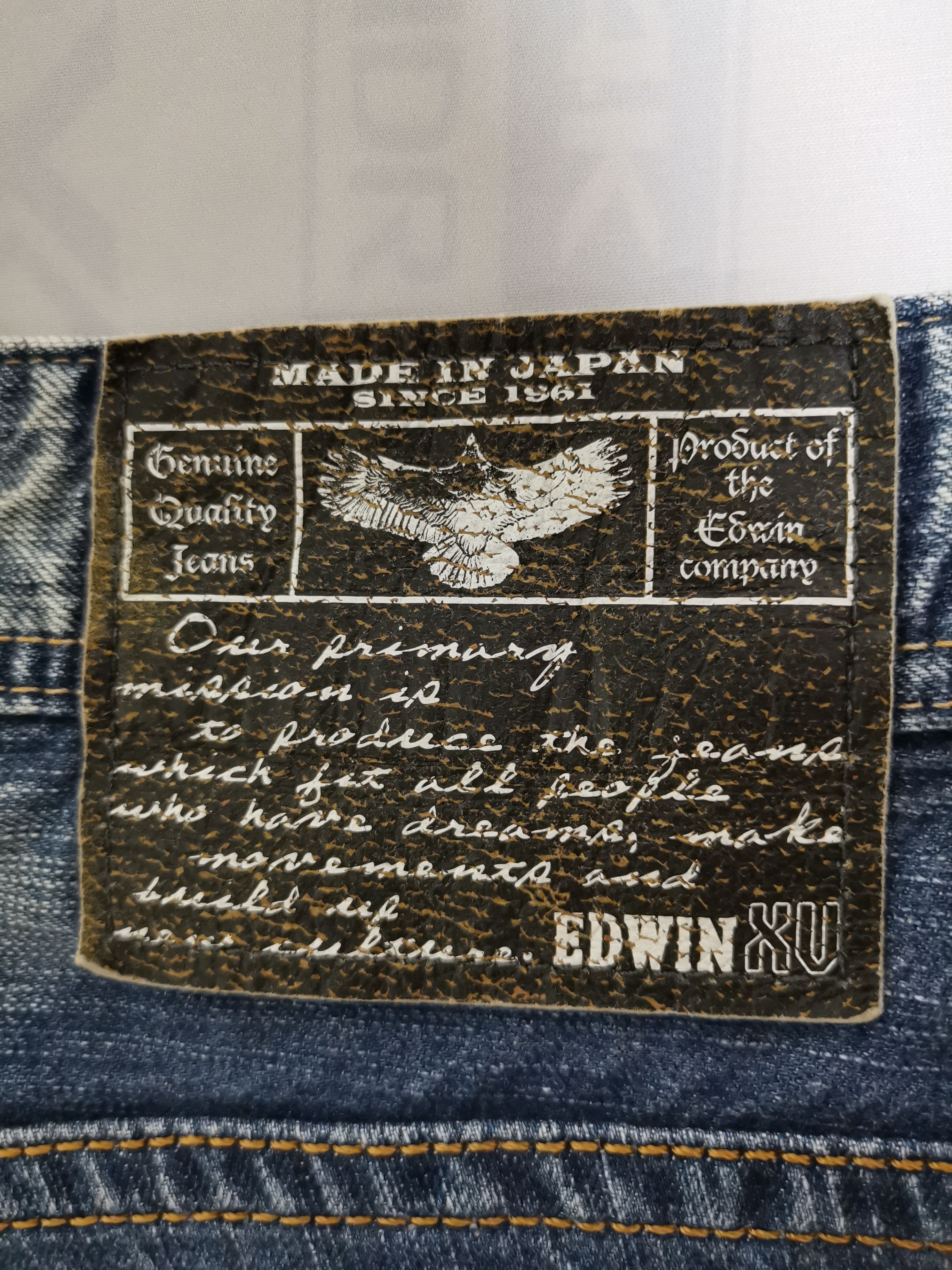 Japanese Brand × Jean × Vintage Flare Jeans Made In Japan Edwin Lightning Wash Jeans Size US 32 / EU 48 - 10 Thumbnail
