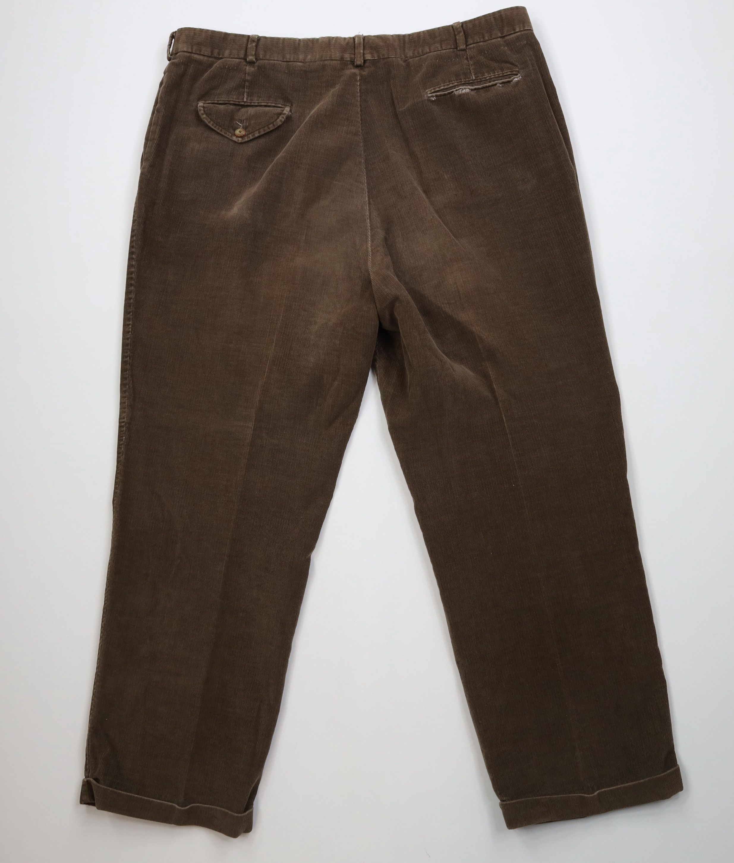 Lands' End Vintage 70s 80s Lands End Wide Leg Corduroy Pants Brown Size US 42 / EU 58 - 10 Thumbnail