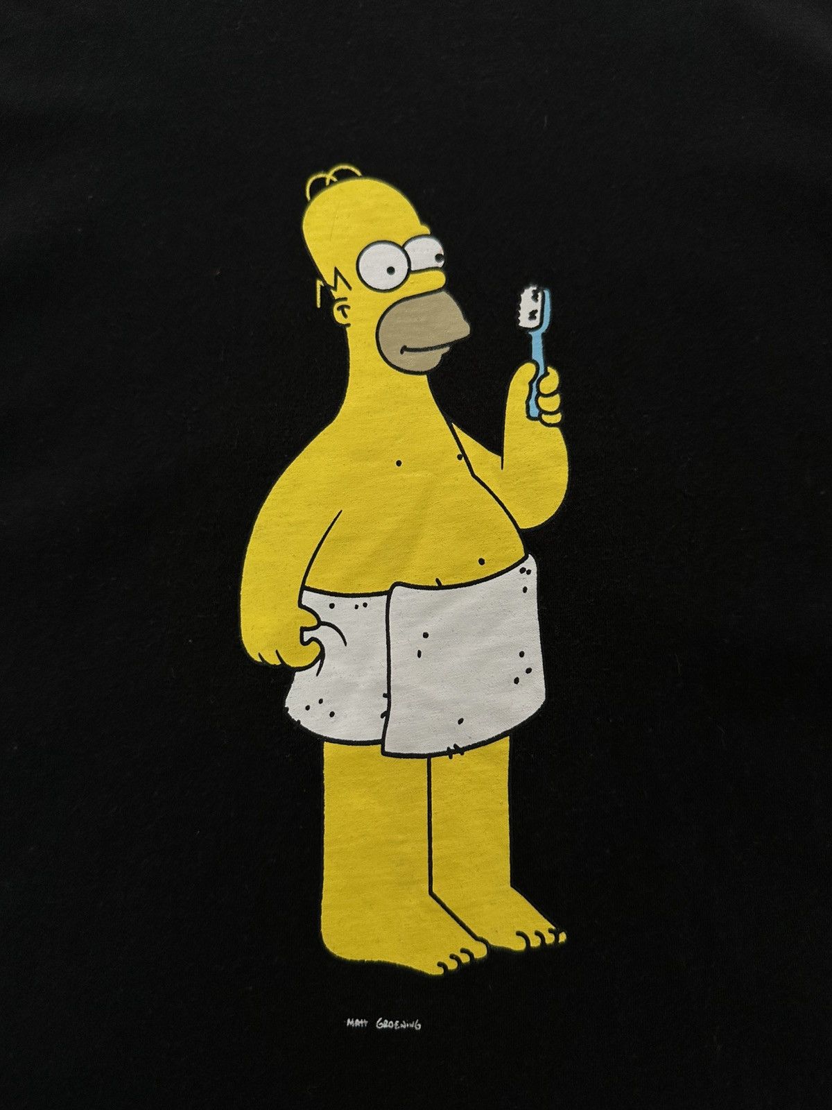 The Simpsons 2002 Simpsons Homer Toothbrush T-Shirt Matt Groening Size US S / EU 44-46 / 1 - 2 Thumbnail