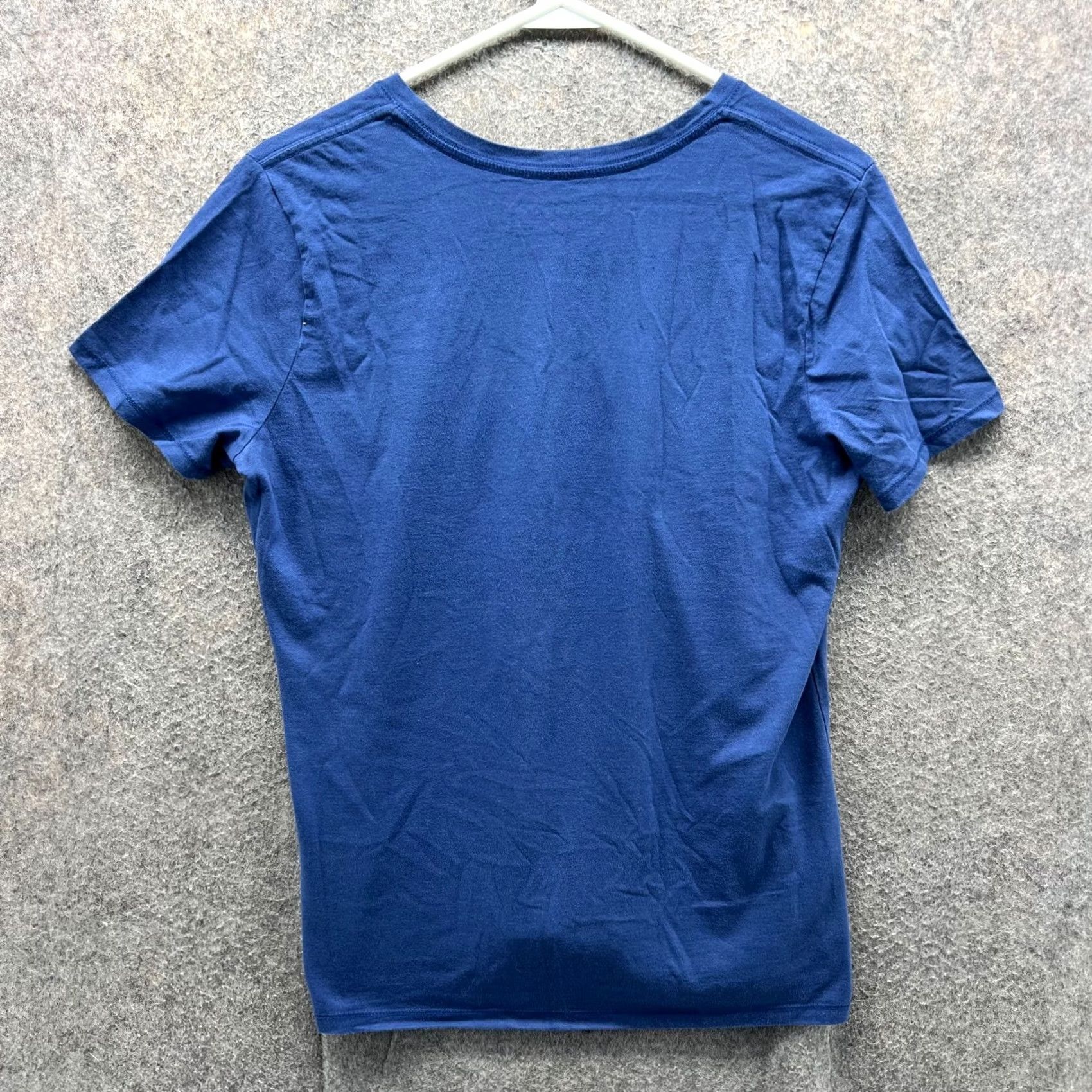 Life is Good Life is Good Shirt Womens Medium Blue V-Neck Crusher Tee Butterfly Print Shirt M Womens Blue V-Neck Shirt Size M / US 6-8 / IT 42-44 - 2 Thumbnail