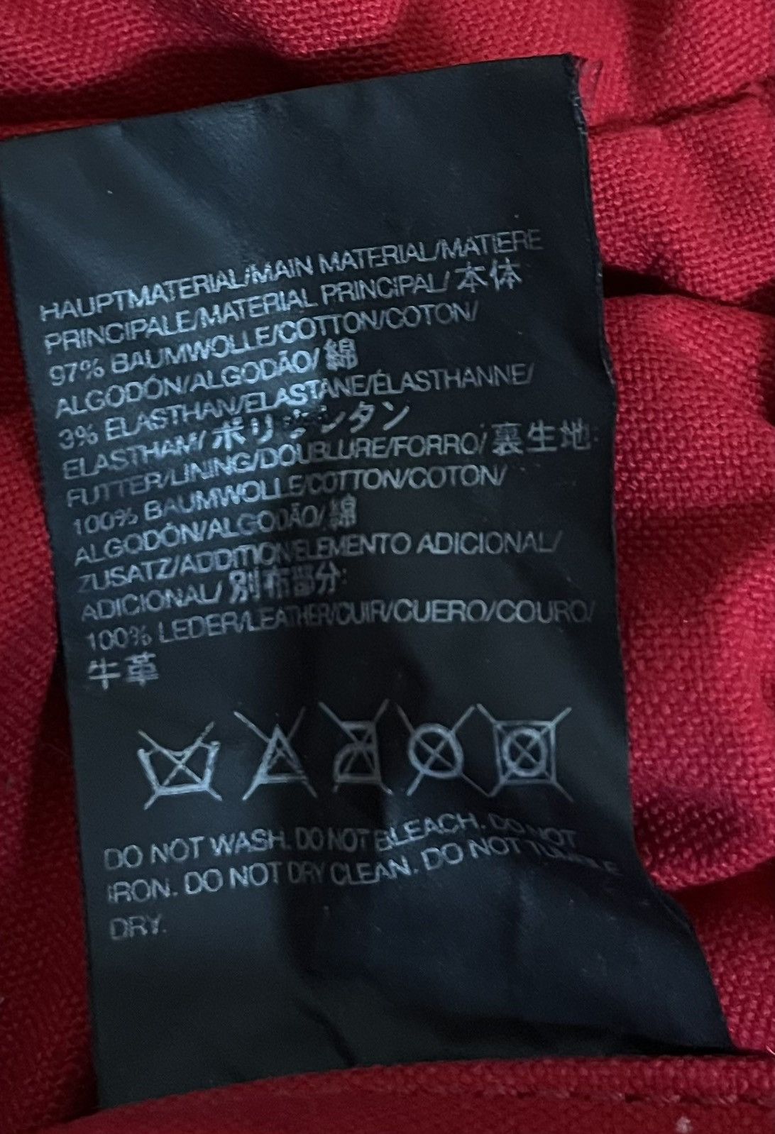 Yohji Yamamoto Yohji yamamoto y-3 japanese ads printed drawstring bag Size ONE SIZE - 4 Thumbnail