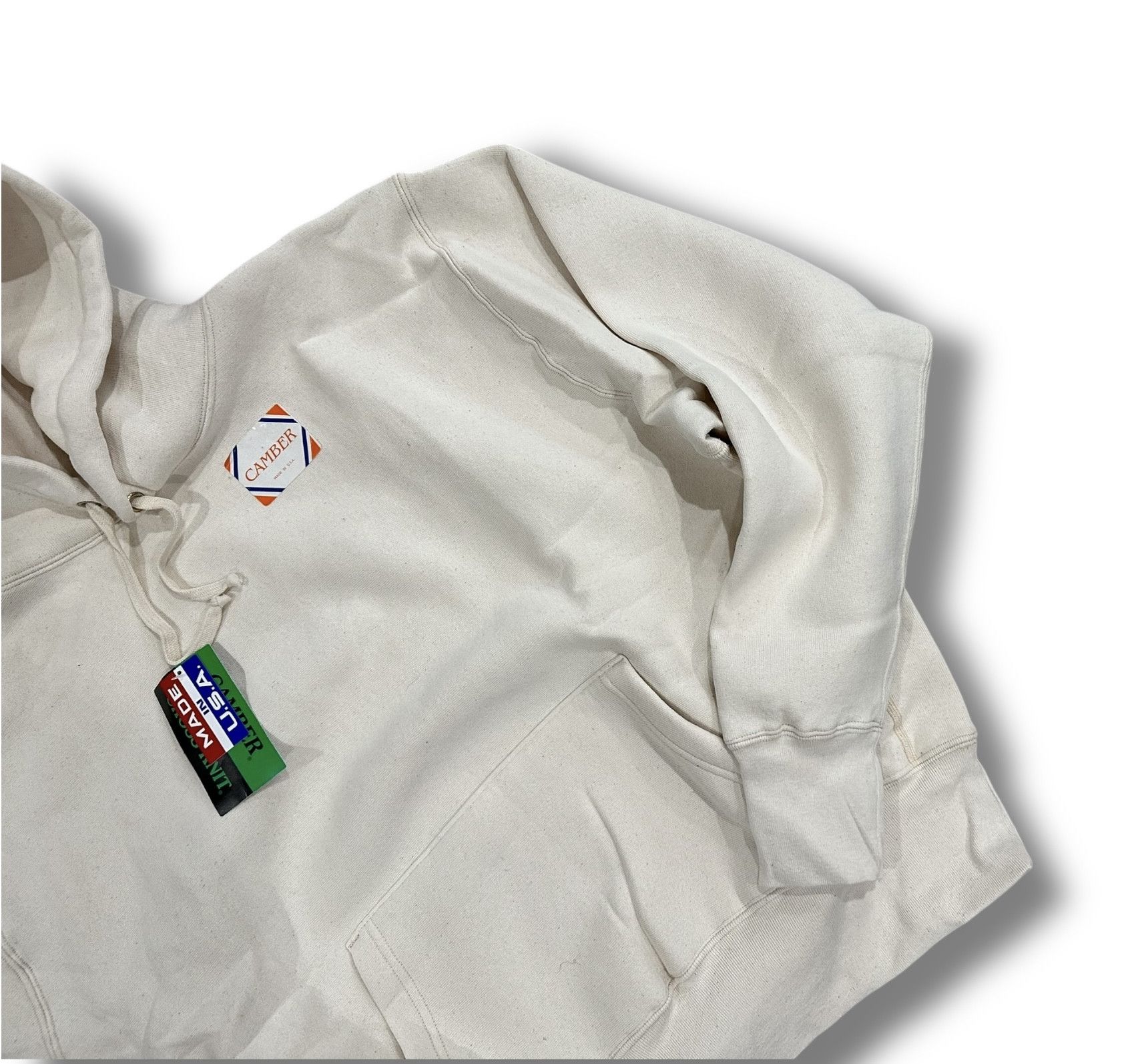 Camber CAMBER SPORTSWEAR-232 CROSS KNIT MEDIUM BEIGE/NATURAL HOODIE Size US M / EU 48-50 / 2 - 5 Thumbnail
