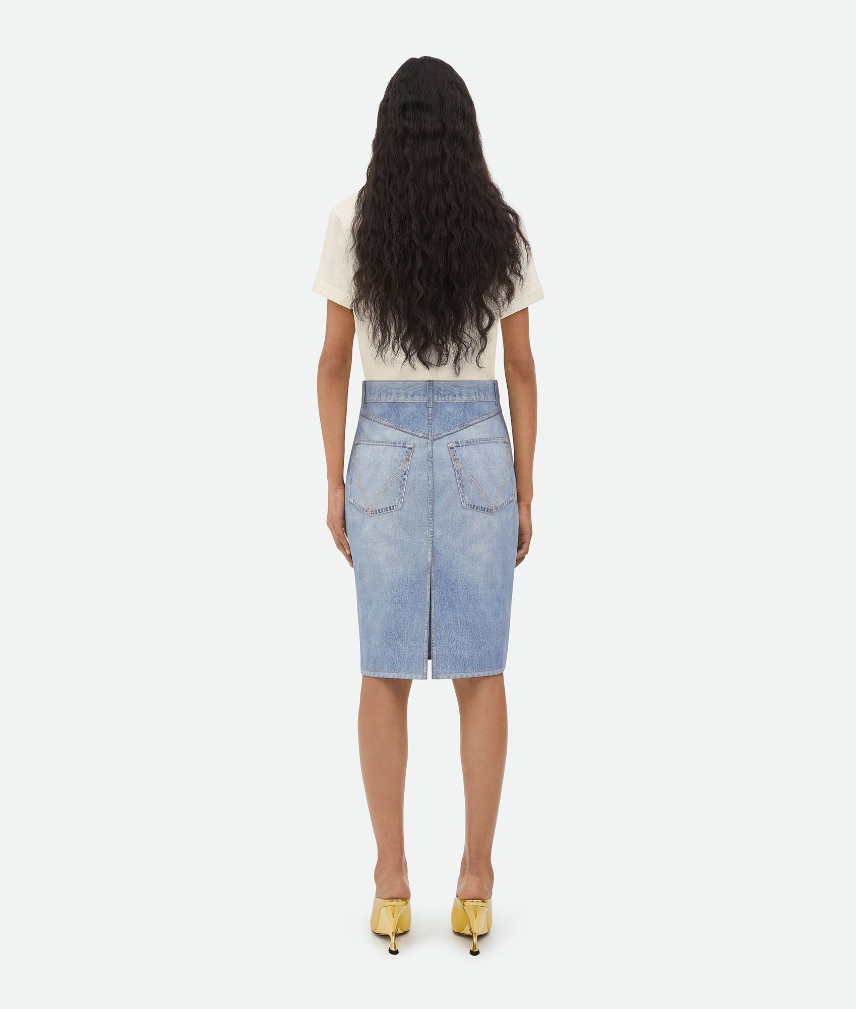 Bottega Veneta o1bcso1str0425 Light Cotton T-Shirt in Chalk Size XS / US 0-2 / IT 36-38 - 3 Thumbnail