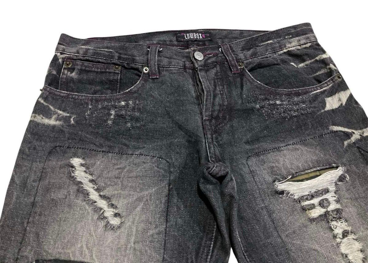 Hysteric Glamour 🔥Sick Y2K Lowbox Denim Clawmark Boro Distressed LGB Size US 32 / EU 48 - 5 Thumbnail