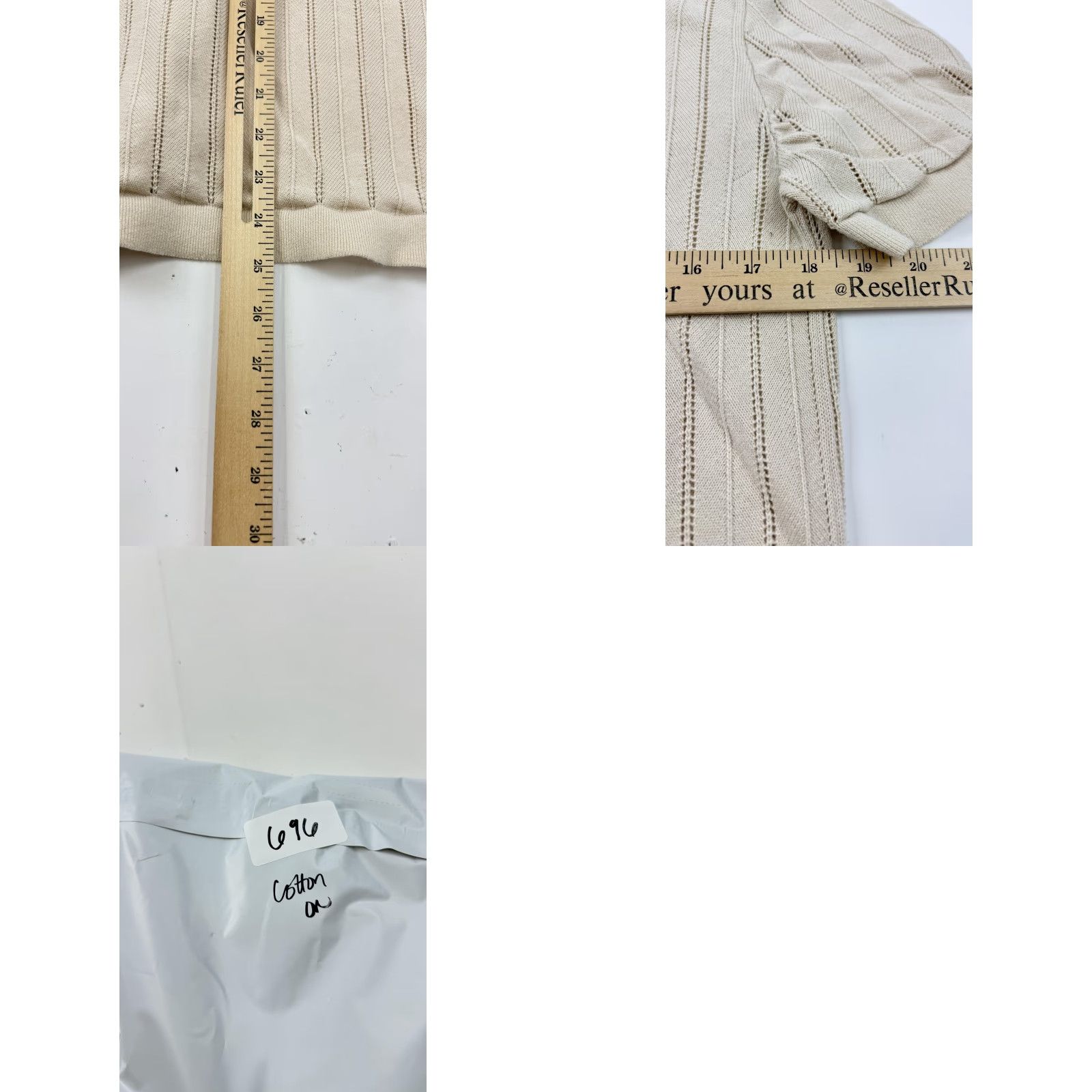 Cotton On Cotton On Shirt Mens Small Beige Short Sleeve Knit Button Front Collared Striped 100% Cotton Adults Mens Size US S / EU 44-46 / 1 - 8 Thumbnail