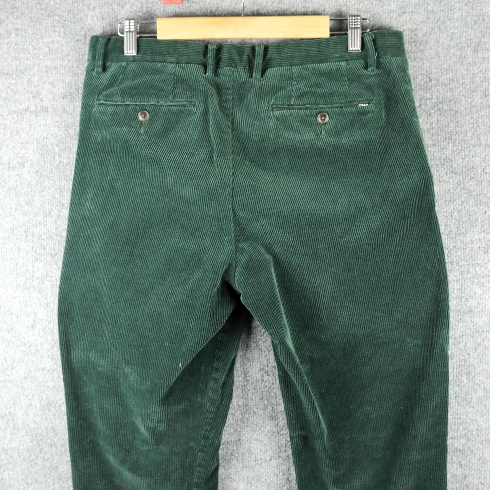 Polo Ralph Lauren Ralph Lauren Pants Mens 33x32 Green Corduroy Stretch Classic Fit Chino Ivy Prep Size US 33 - 6 Thumbnail