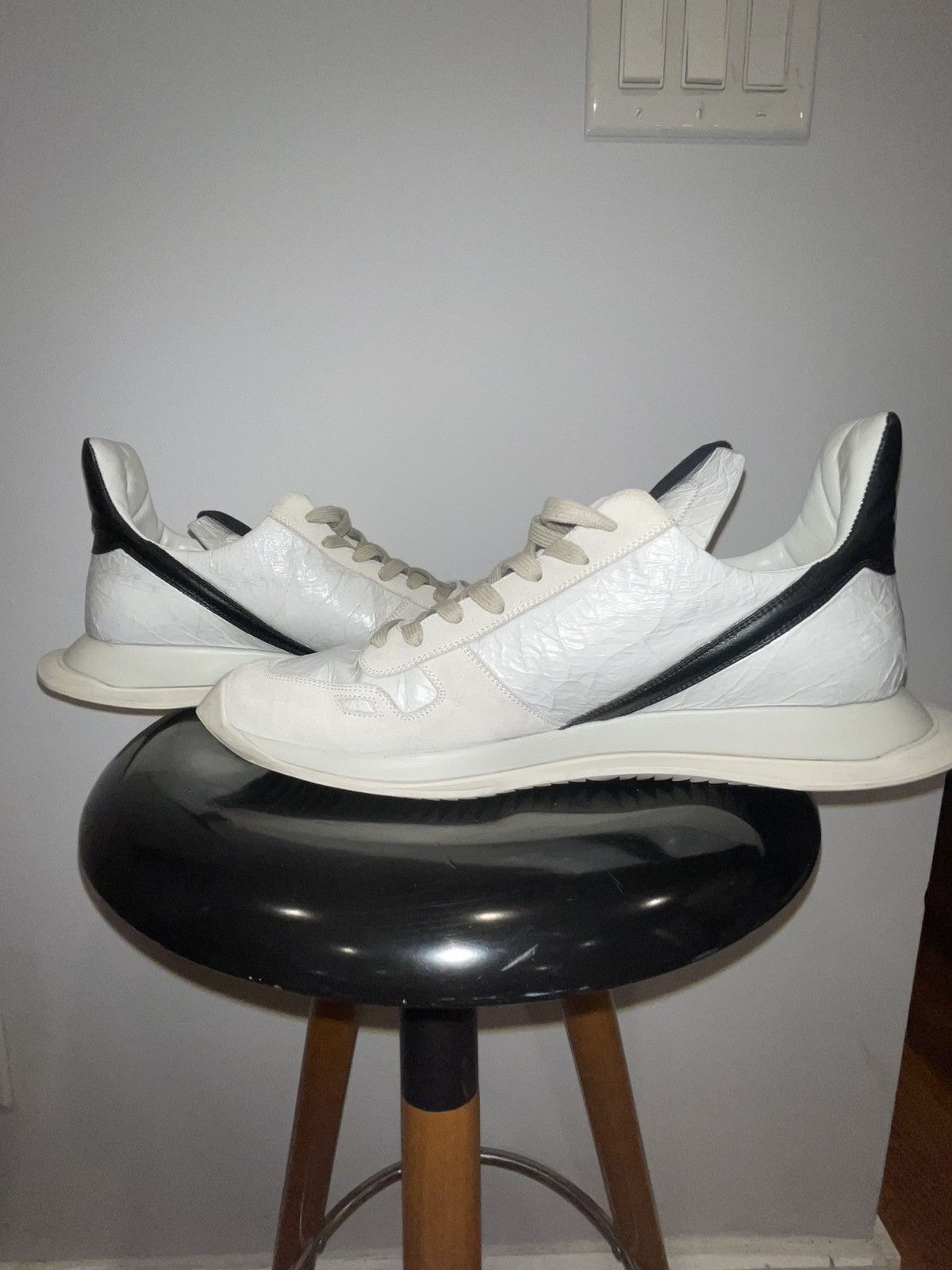 Rick Owens Rick Owens Off-White Phleg Runner Sneakers Size US 12 / EU 45 - 5 Thumbnail