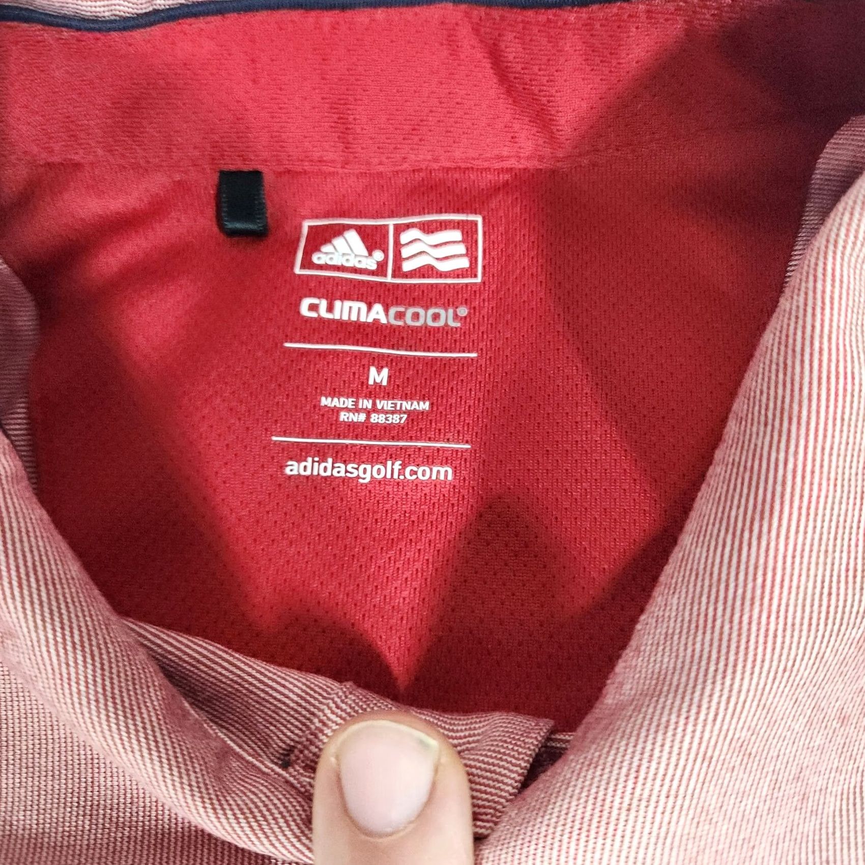 Adidas Adidas Climacool Golf Polo Shirt Men's Medium Red Size US M / EU 48-50 / 2 - 3 Thumbnail