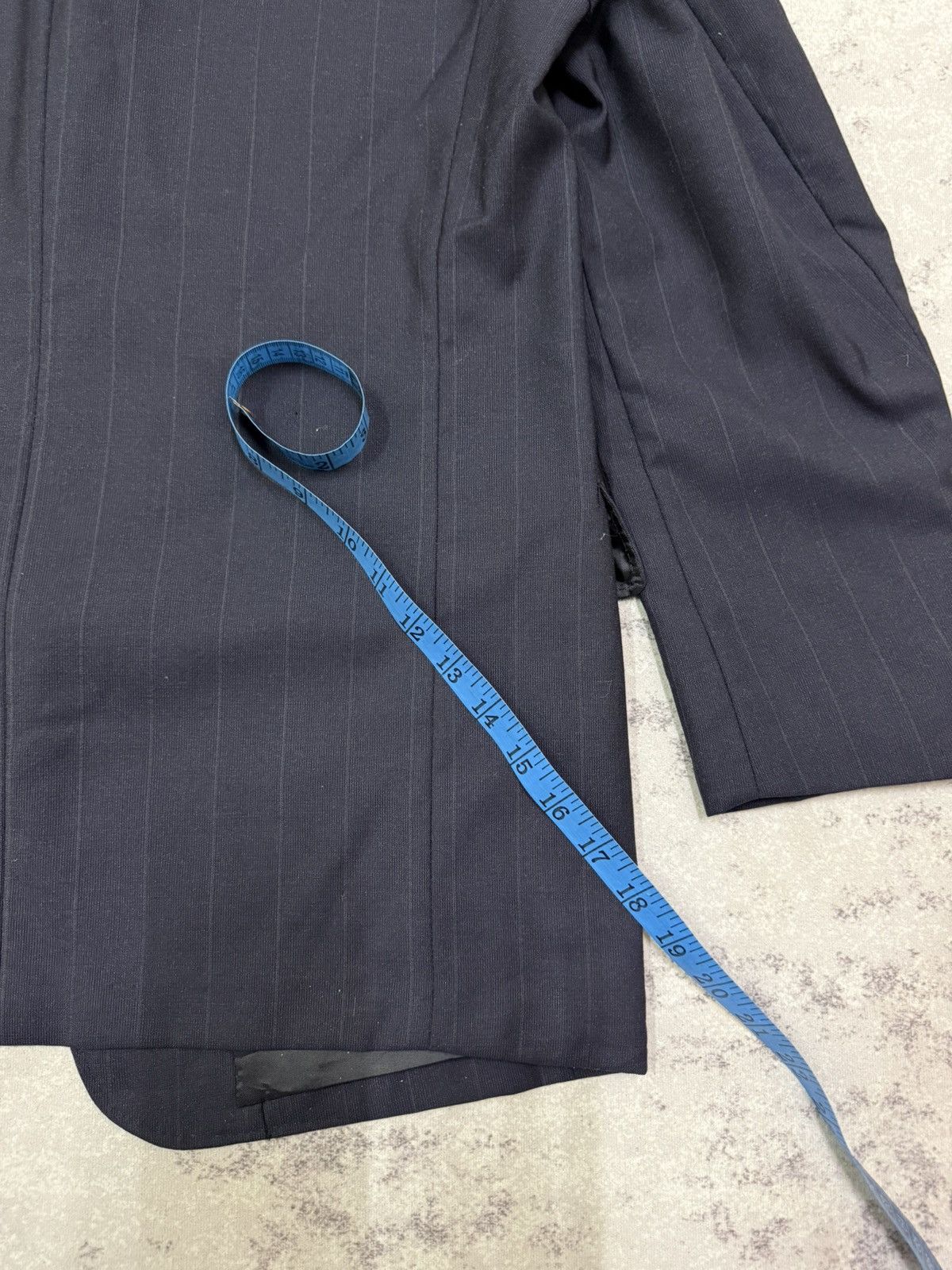 Yohji Yamamoto A.A.R Yohji Yamamoto Durban Dark Blue Stripe Blazzer Size US M / EU 48-50 / 2 - 17 Thumbnail