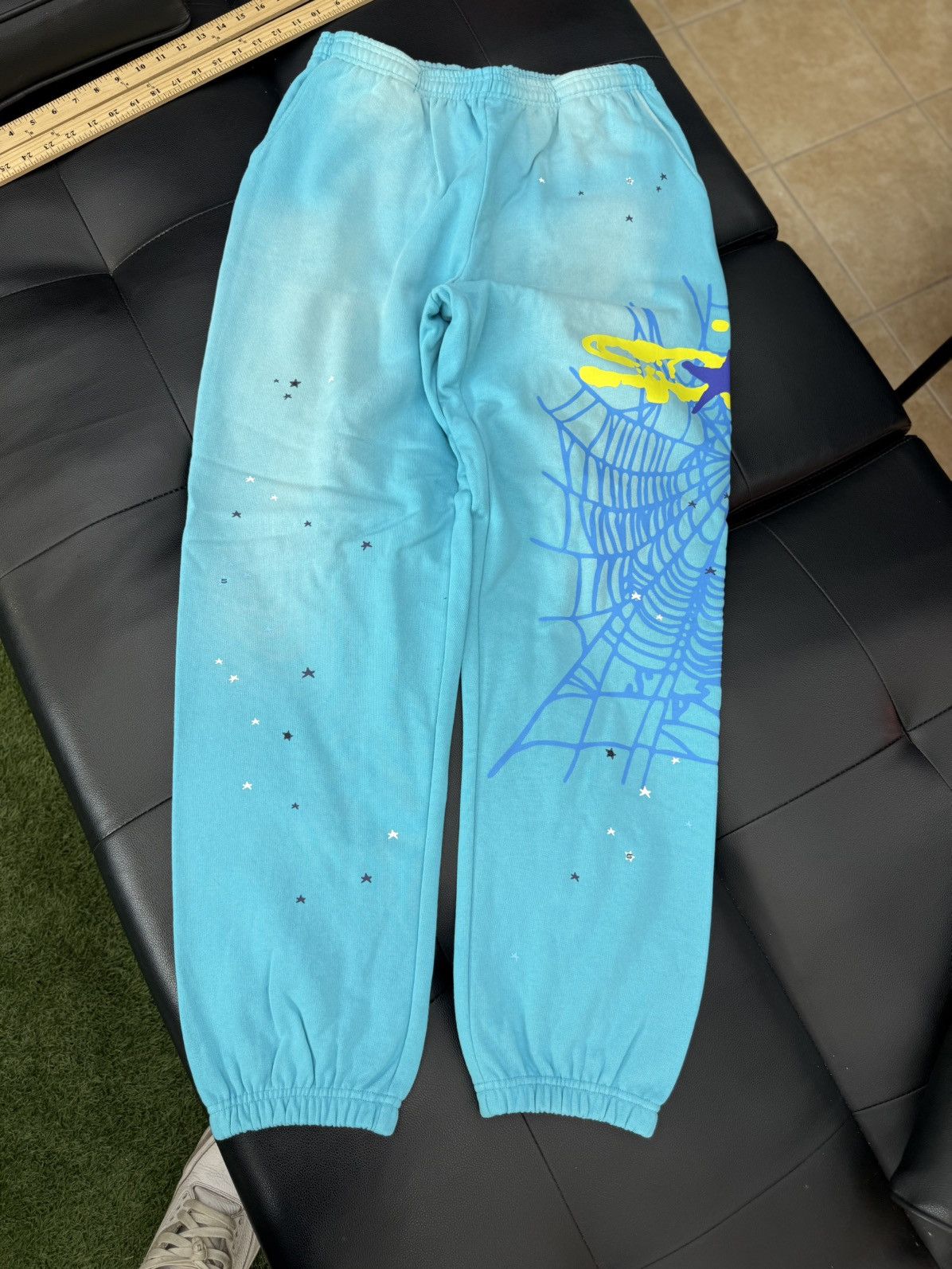 Sp5der Sweatpants Size Large Blue (Brand New)