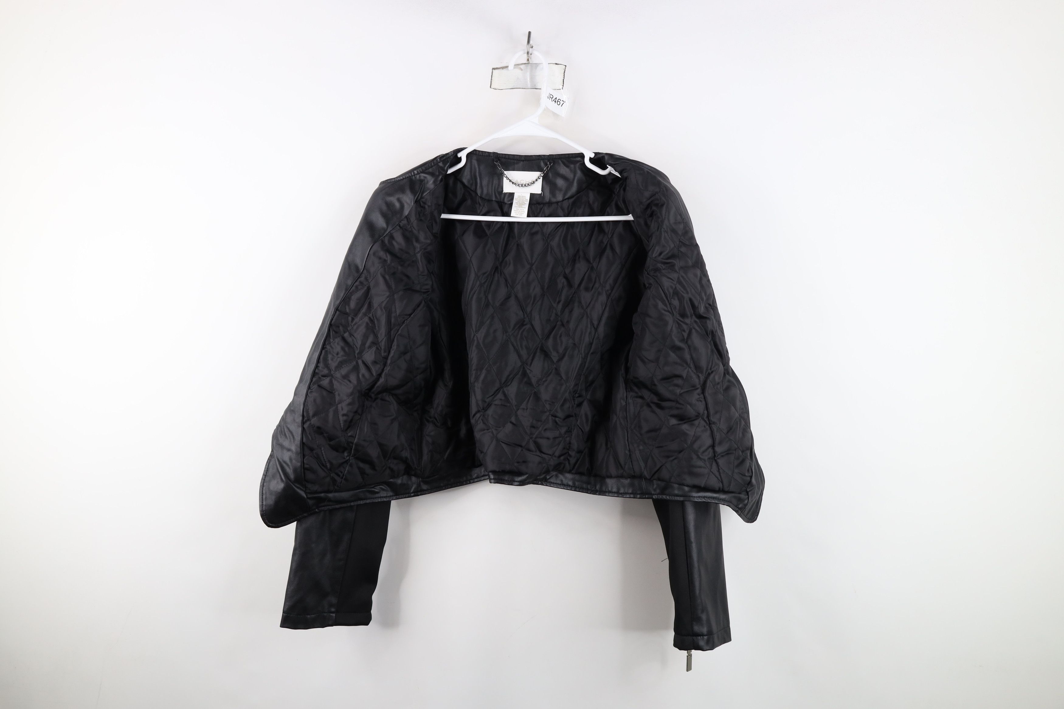 Vintage Vintage Cache Asymmetrical Zip Cropped Motorcycle Jacket Size L / US 10 / IT 46 - 11 Thumbnail