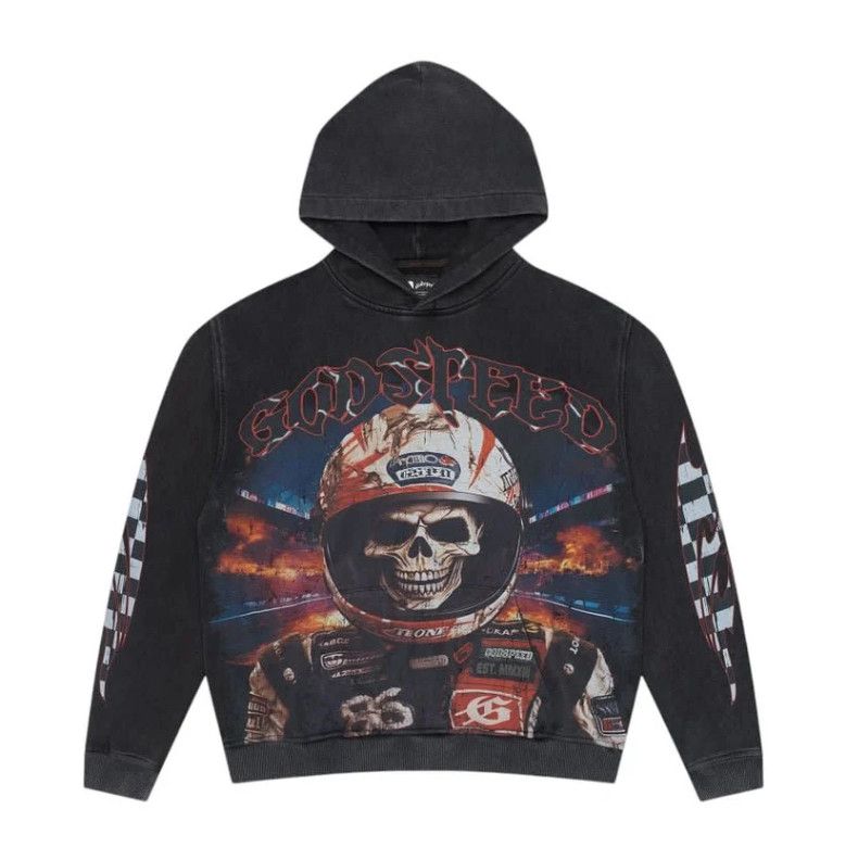 Godspeed Godspeed Racer Goldie Hoodie Black Wash Size US XL / EU 56 / 4 - 1 Thumbnail