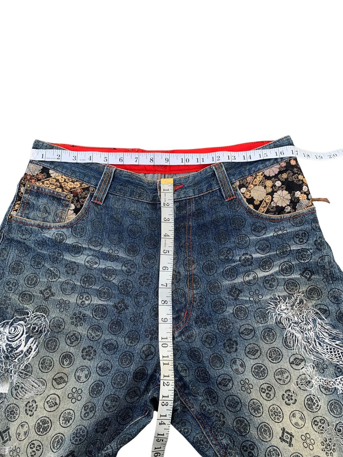 Kapital THE JAPANESE TRADITION EMBRIODERED KOI DRAGON LIKE KARAKURI Size US 34 / EU 50 - 19 Thumbnail