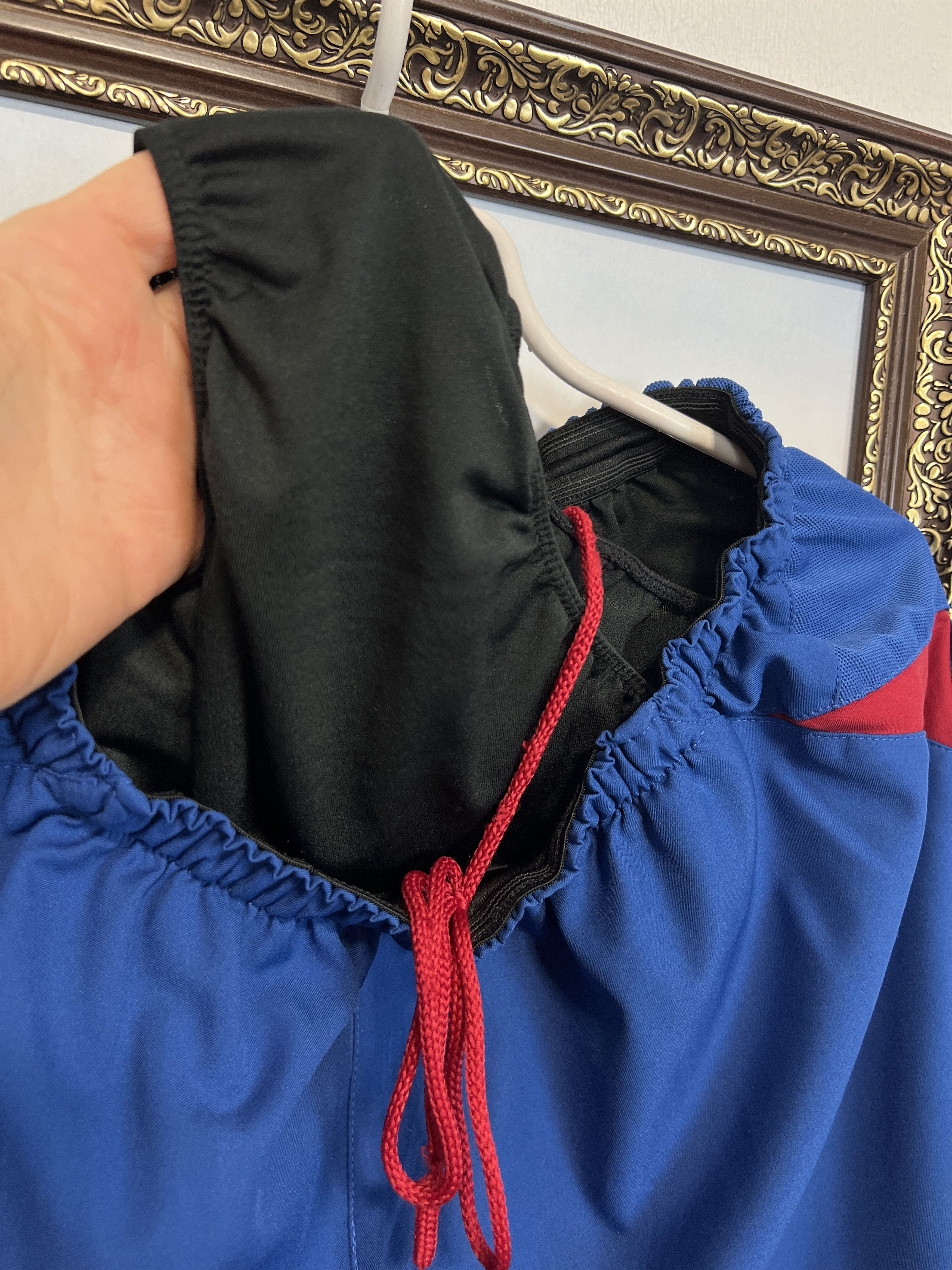 Nike Vintage Barcelona Football Shorts Soccer Track Rare Hype Size US 34 / EU 50 - 7 Thumbnail