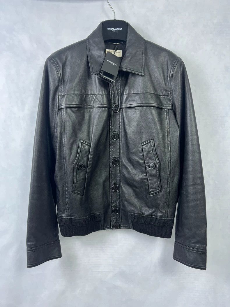Saint Laurent Paris Saint Laurent 20ss Darth Vader Bat-Breasted Leather Jacket Size US L / EU 52-54 / 3 - 1 Thumbnail