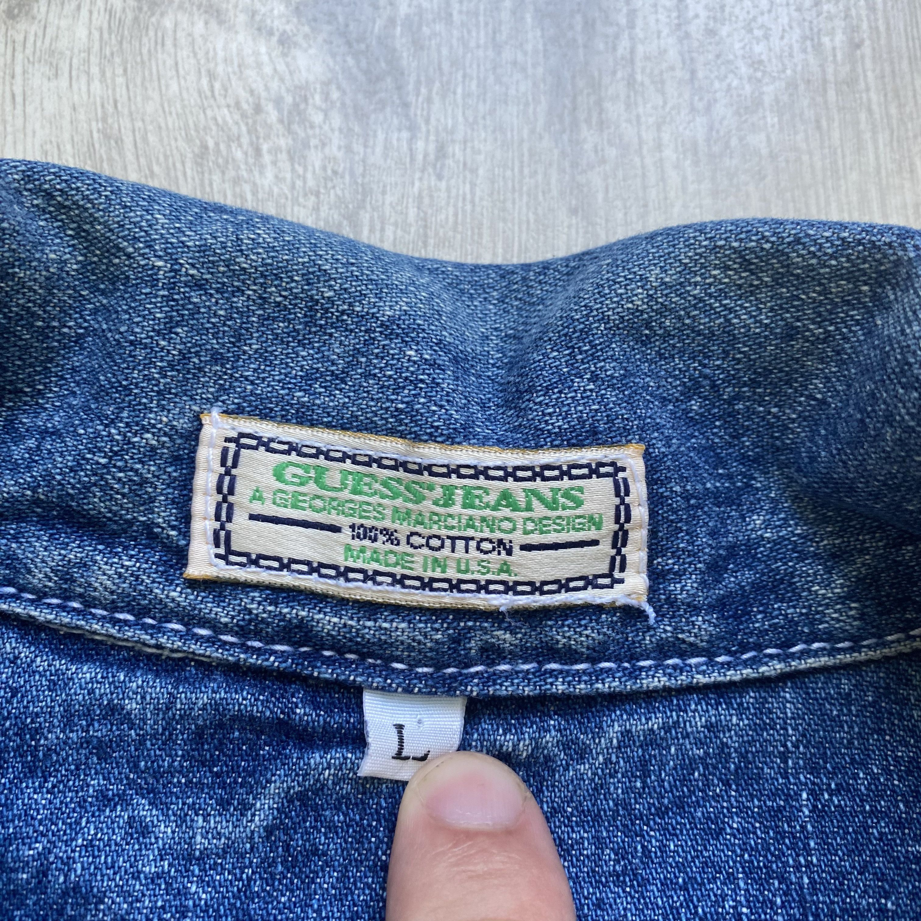 Guess Vintage 80-90s Guess Denim jacket Workers style. Made in USA Size US XL / EU 56 / 4 - 4 Thumbnail