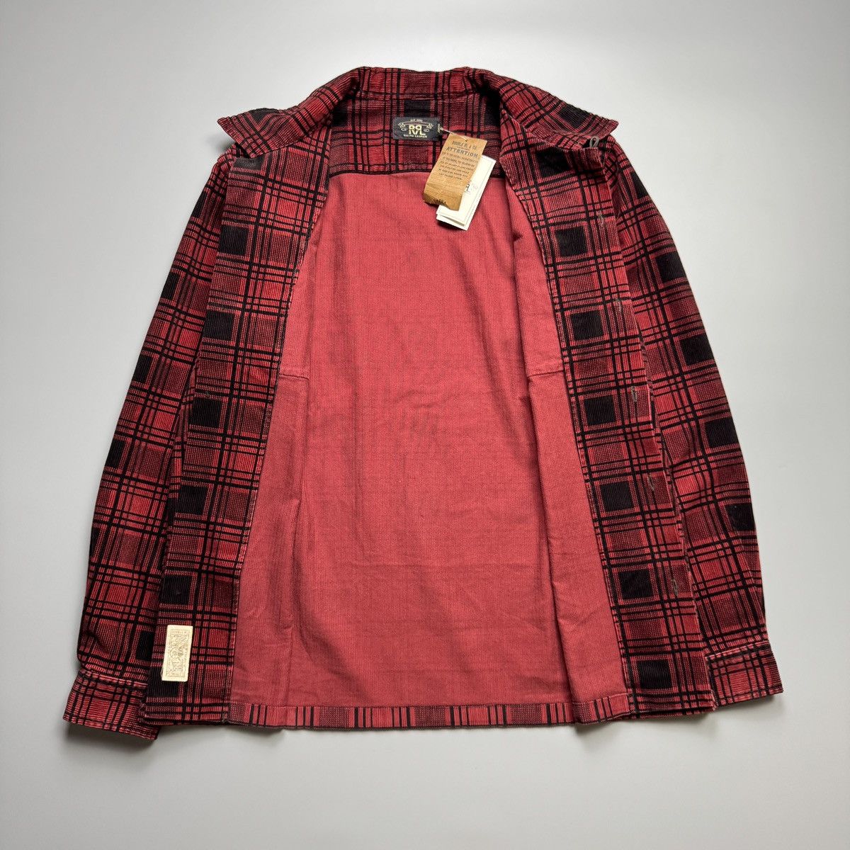 RRL Ralph Lauren RRL - Corduroy Monterey Checked Camp Shirt Size US XL / EU 56 / 4 - 2 Thumbnail