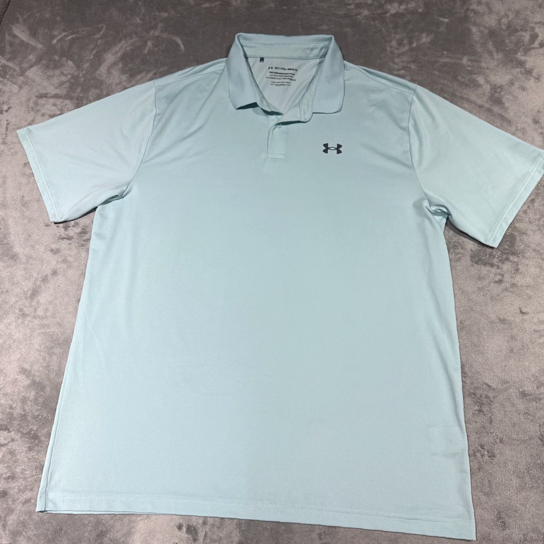Under Armour Under Armour The Performance Polo Polo Men 3XLT Blue Short Sleeve Golf Shirt Mens Size US XXL / EU 58 / 5 - 2 Thumbnail