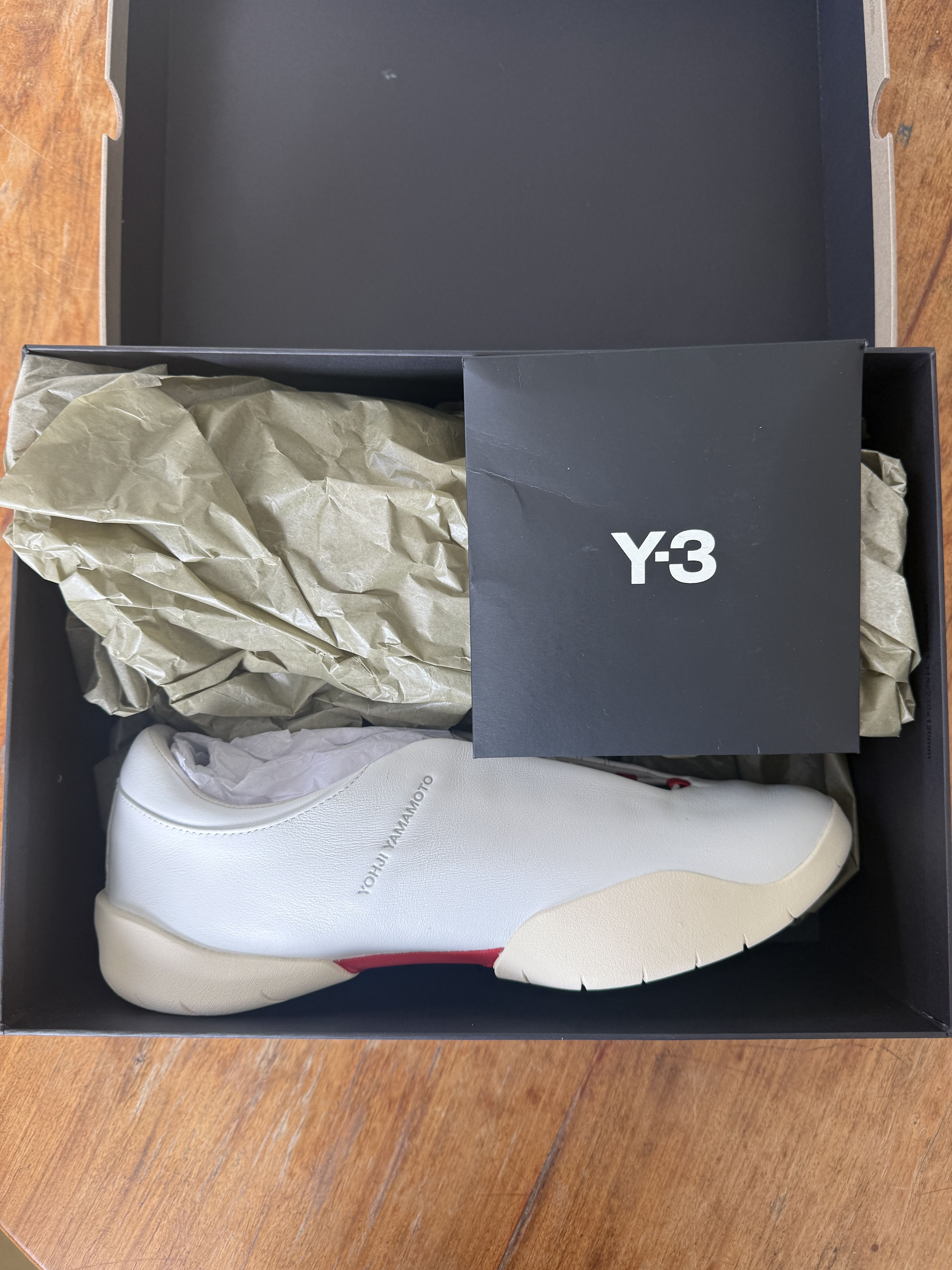 Y-3 Y-3 REGU MARY JANE 'WHITE SCARLET' Size US 10 / EU 43 - 1 Thumbnail