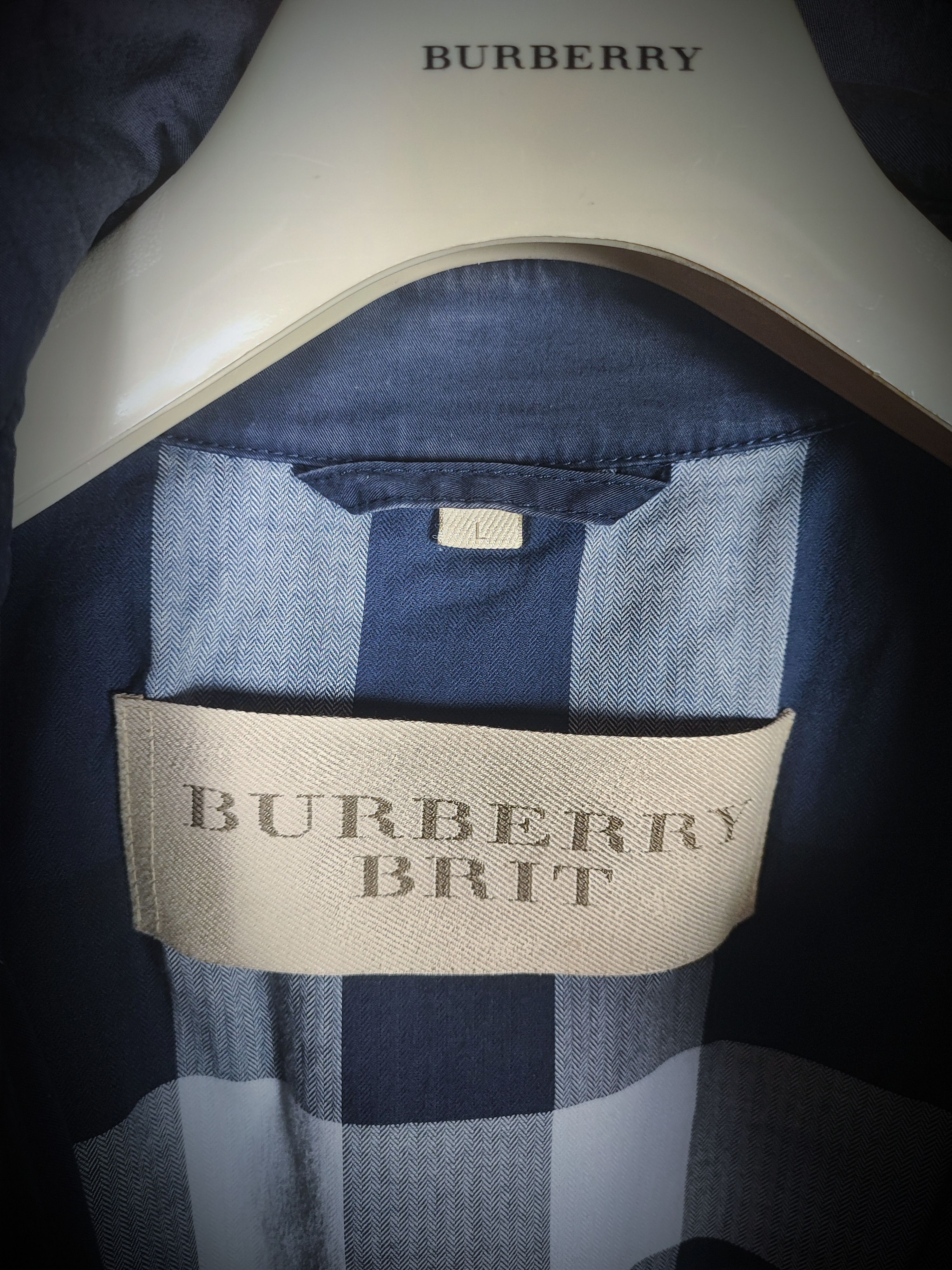 Burberry Burberry Trench-coat Navy Blue Size US L / EU 52-54 / 3 - 7 Thumbnail