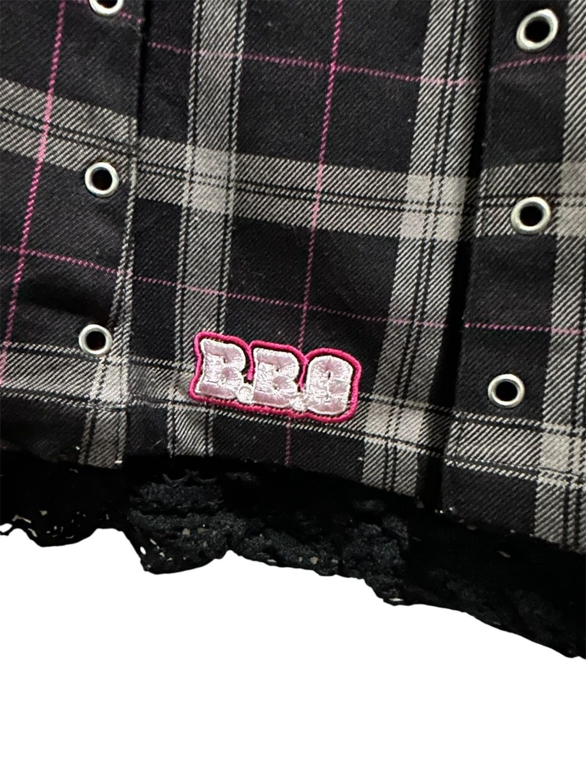 Hypebeast Vintage B.B.G Check Plaid Bad Boy Girl Hypebeast Mini Skirts Size 26" / US 2 / IT 38 - 5 Thumbnail
