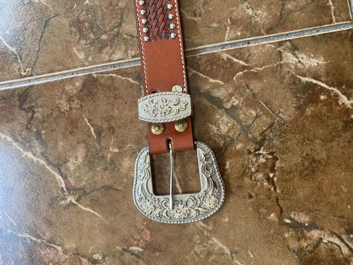 Cowboy Equipment Vintage 90s Cowboy Belt Metal Punk Rock Emo Goth Belt Japan Size ONE SIZE - 6 Thumbnail