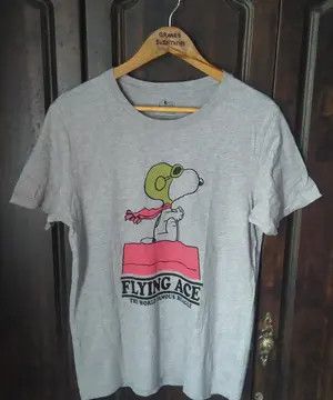 Peanuts Vintage Peanuts Snoopy Flying Ace WWI Pilot Graphic Size US M / EU 48-50 / 2 - 1 Thumbnail