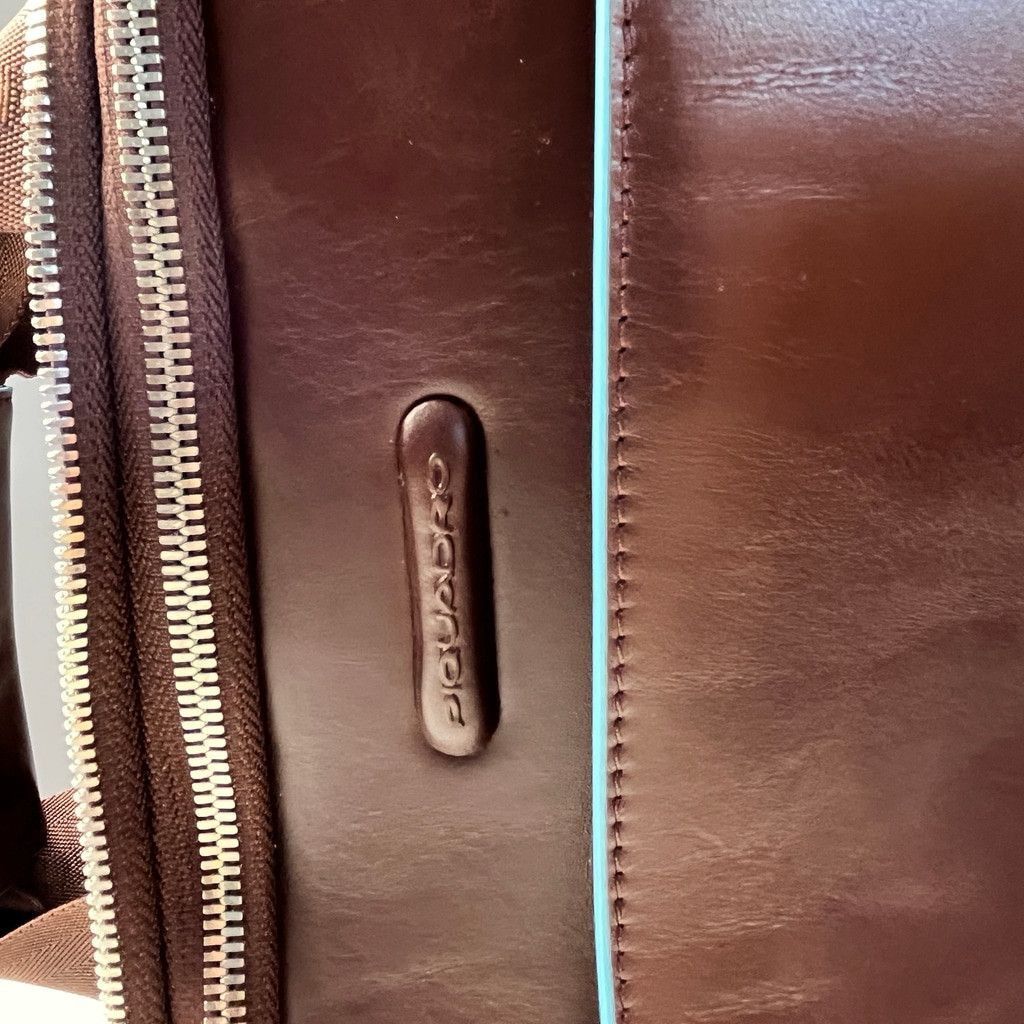 Piquadro Piquadro Leather Rolling Carry-On Cabin Suitcase Brown Size ONE SIZE - 9 Thumbnail