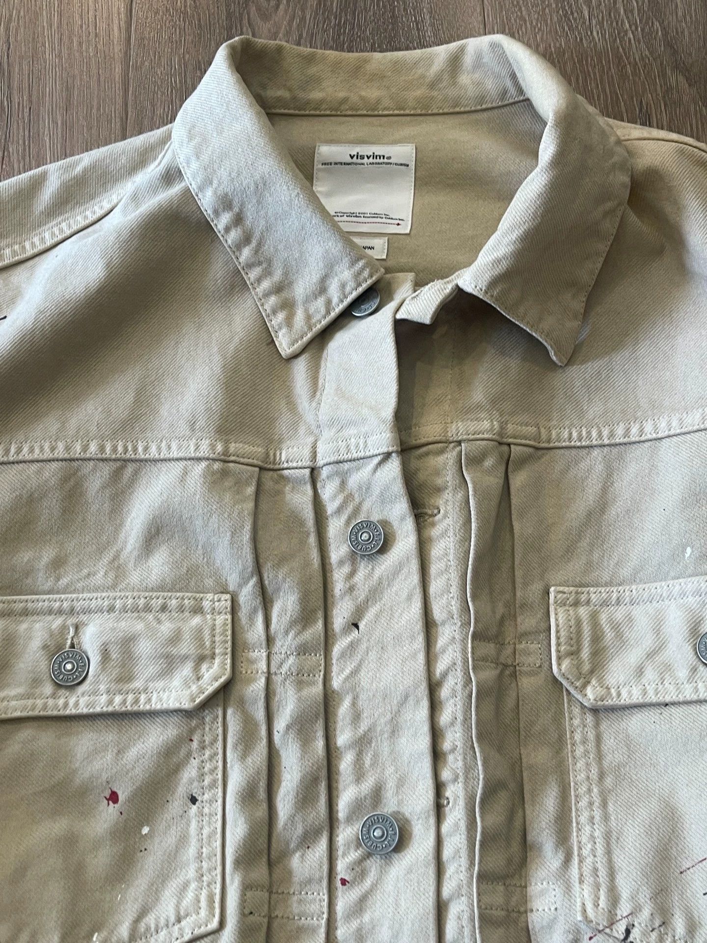 Visvim VISVIM 21SS 101XX JKT Beige Ink Splatter 2 Size US M / EU 48-50 / 2 - 2 Thumbnail