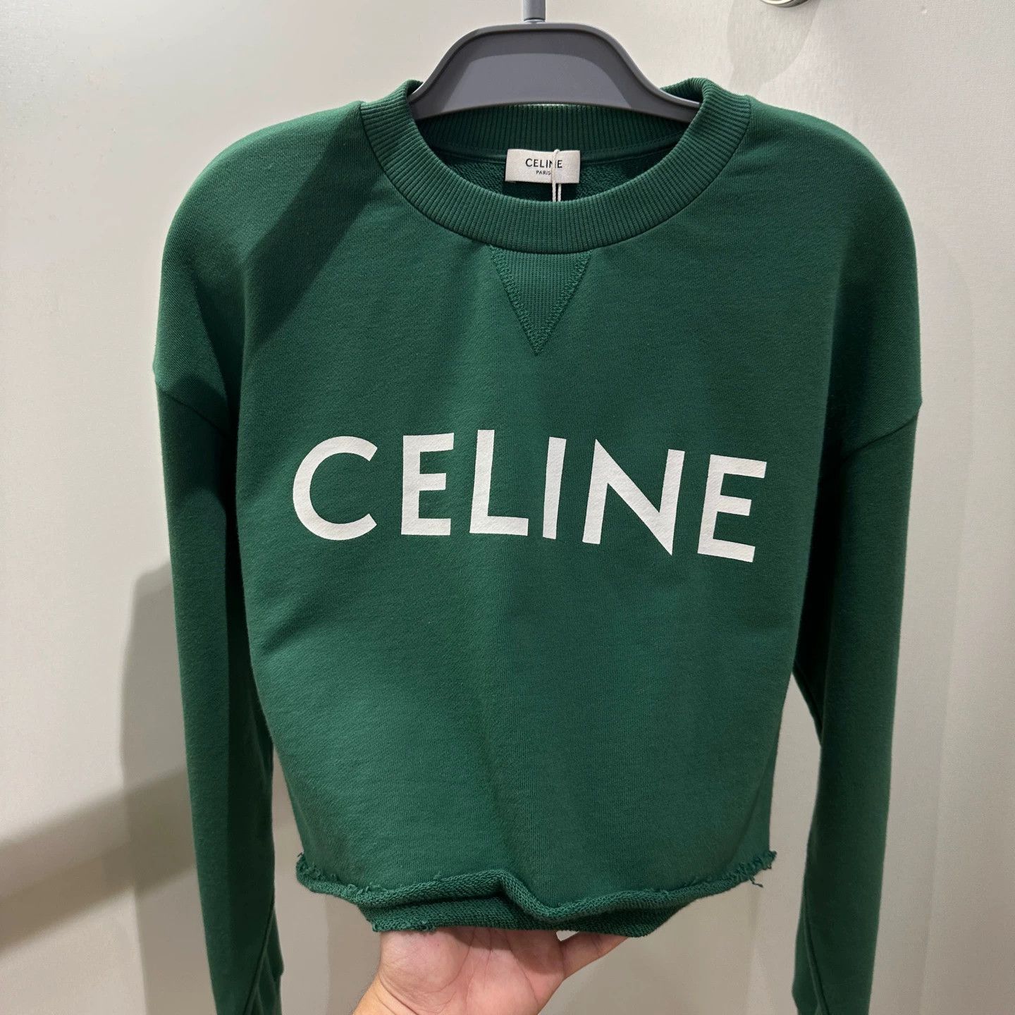 Celine Celine Logo Short Long Sleeve Sweatshirt M Cotton Size M / US 6-8 / IT 42-44 - 6 Thumbnail
