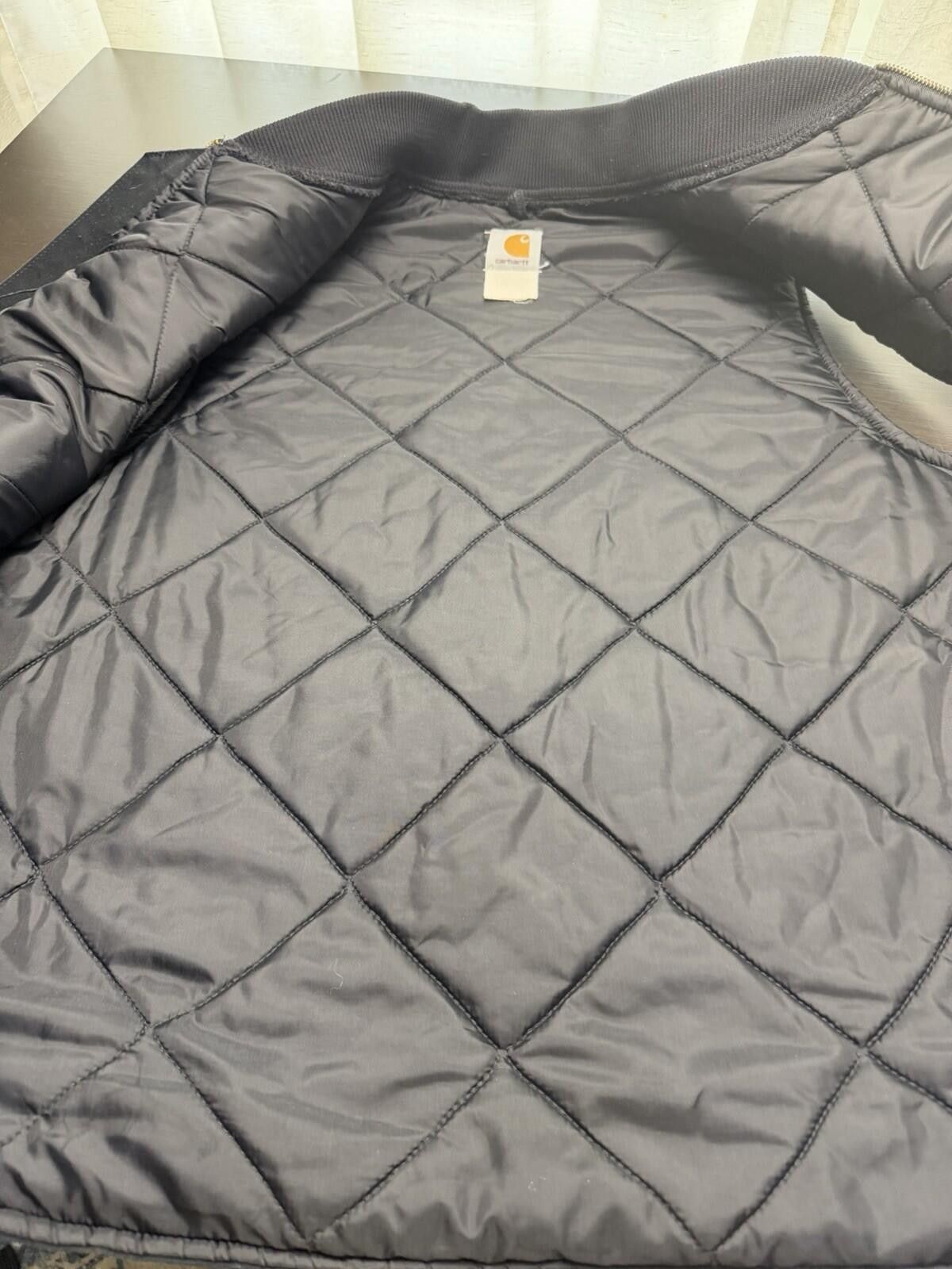 Carhartt VINTAGE CARHARTT Black Workwear Canvas VEST QUILTED LINED XL Size US XL / EU 56 / 4 - 7 Thumbnail