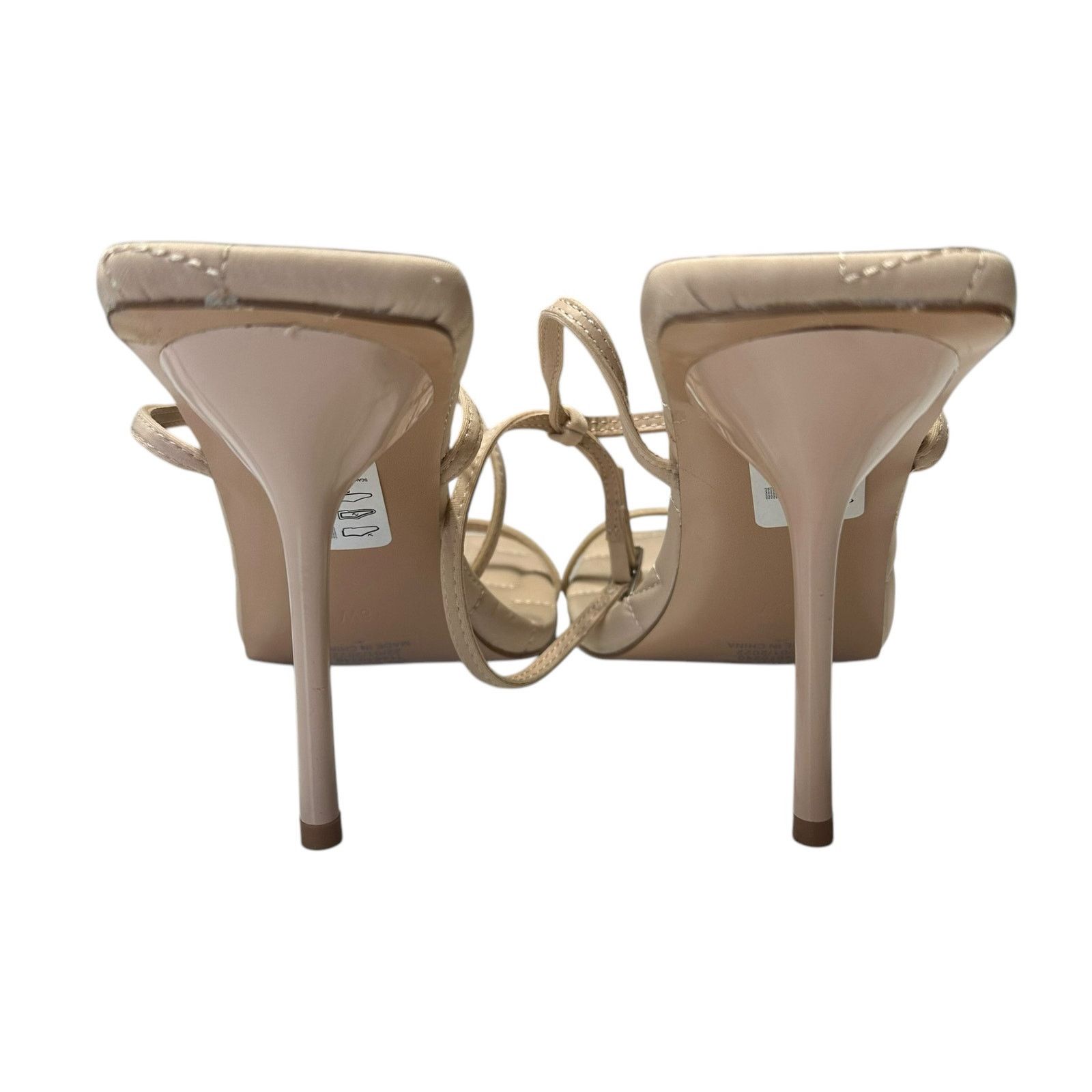 Topshop NEW Topshop Ankle Strap Square Toe Stiletto Heels Size 8W Size US 8 / IT 38 - 4 Thumbnail