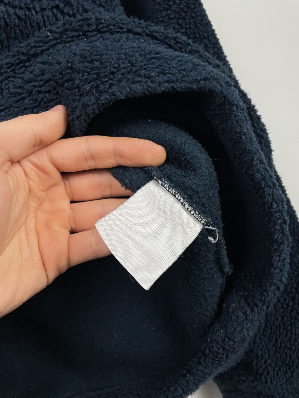 Napapijri Napapijri Fleece Sherpa Jacket 1/4 Zip Pullover Big Logo Size US L / EU 52-54 / 3 - 6 Thumbnail