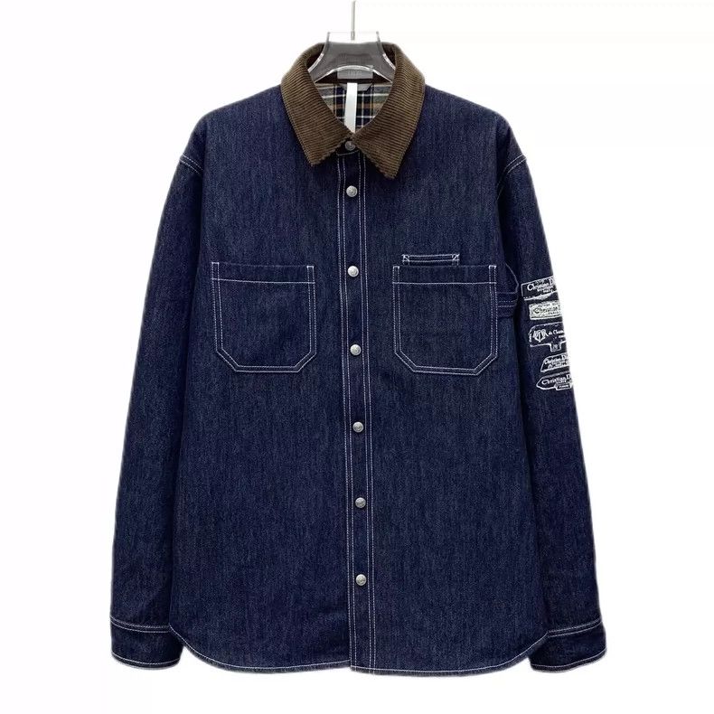 Dior Dior Size 39 25 Archive Labels Series Dark Blue Letter Em Size US XXS / EU 40 - 1 Thumbnail