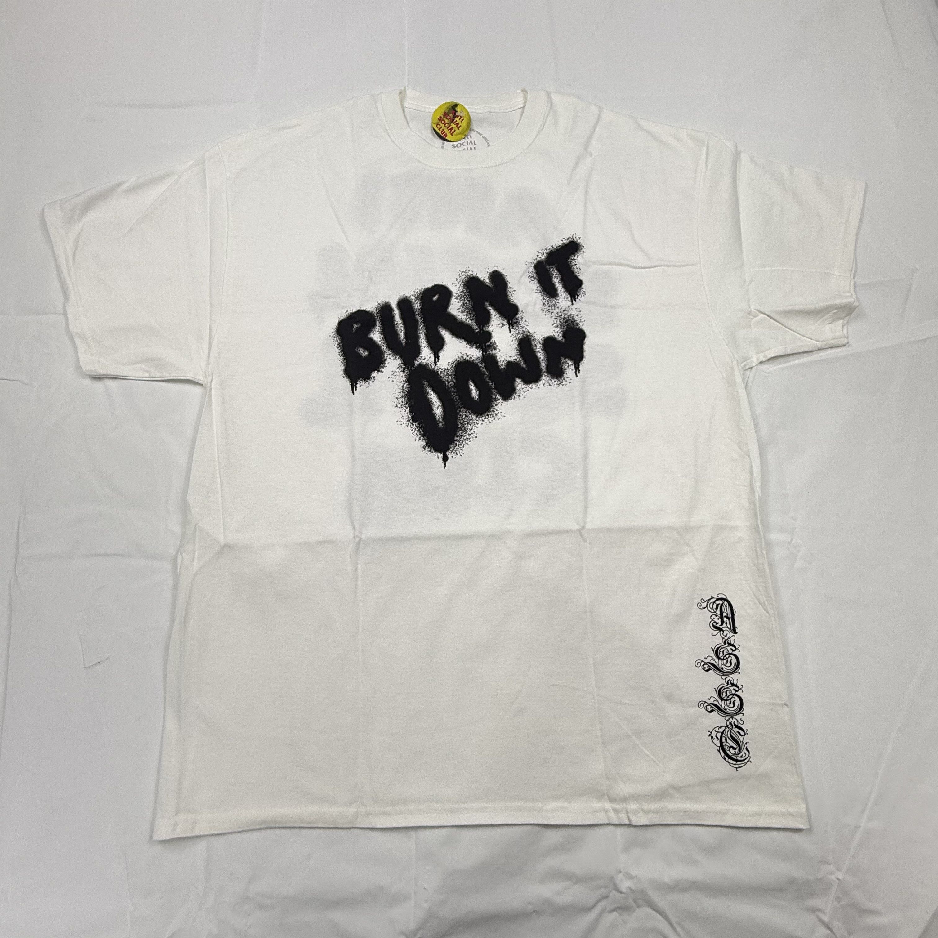 Anti Social Social Club Anti Social Social Club Burn It Down Spray Paint Tee XL NEW Size US XL / EU 56 / 4 - 1 Thumbnail