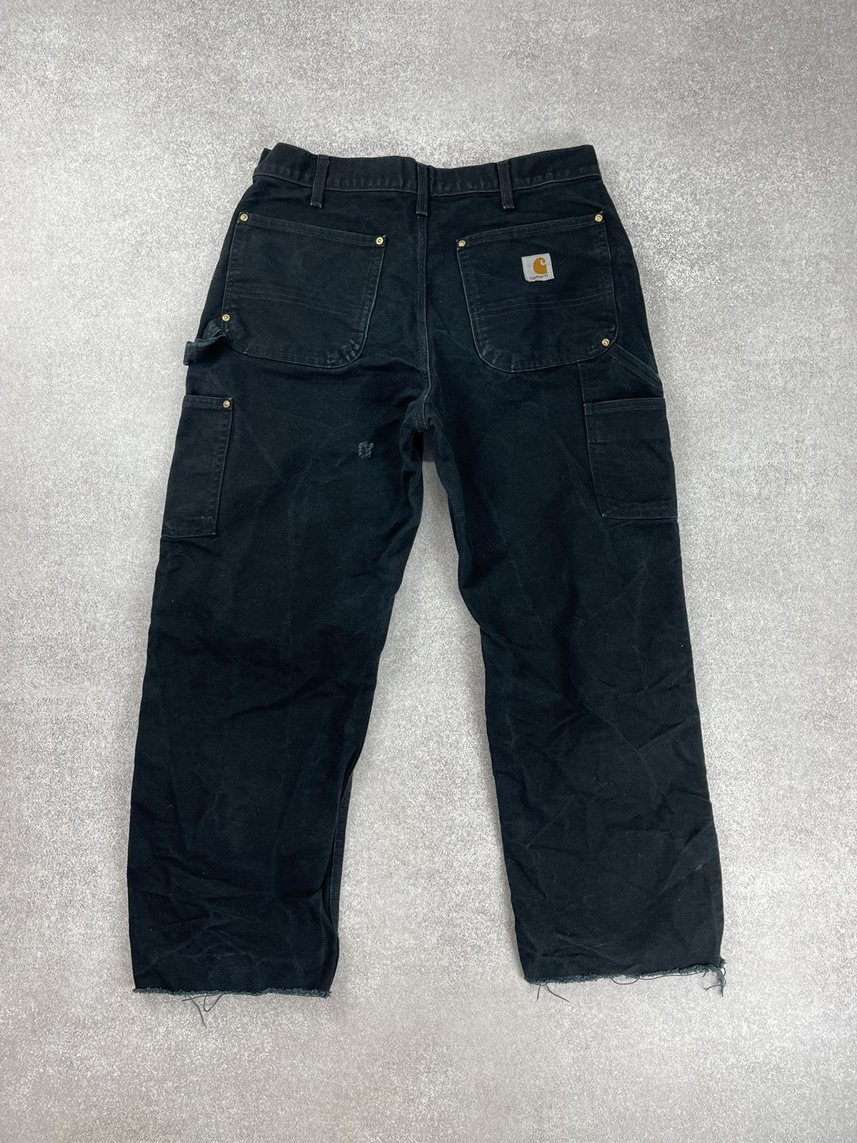 Carhartt × Vintage Vintage Carhartt B01 BLK Double Knee Distressed Pants Size US 32 / EU 48 - 2 Thumbnail