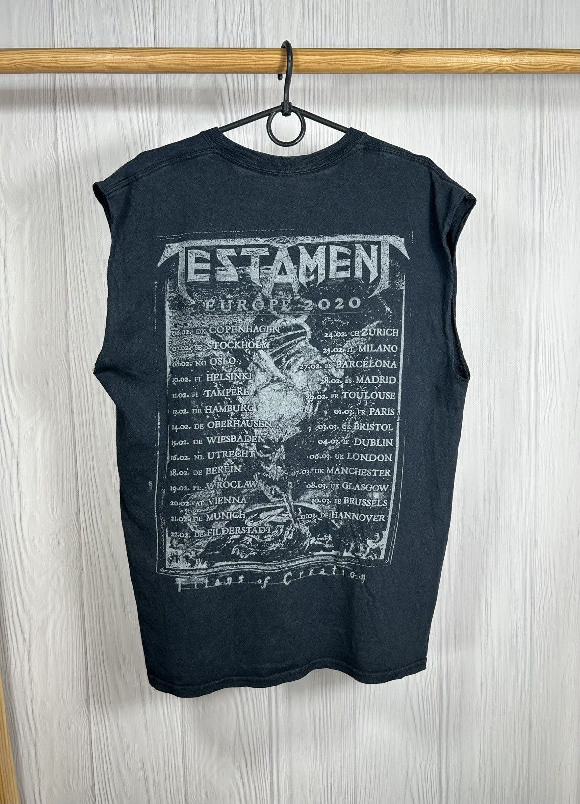 Band Tees Vintage Testament Exodus Europe Tour Size L Size US L / EU 52-54 / 3 - 2 Thumbnail