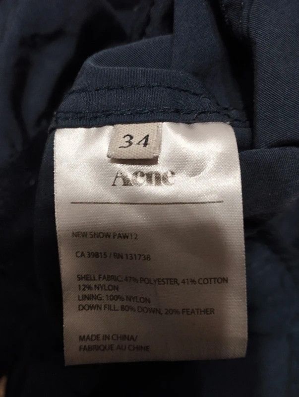 Acne Studios Acne New Snow Paw 12 2-piece down parka jacket size 34 Size XS / US 0-2 / IT 36-38 - 15 Thumbnail