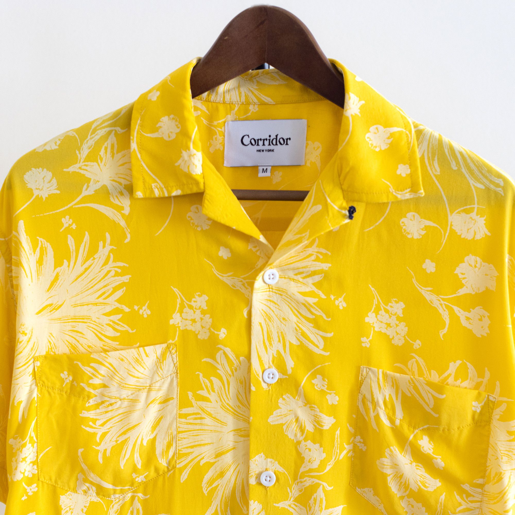 Corridor Corridor Camp Collar Floral Hawaiian Button Shirt Yellow Size US M / EU 48-50 / 2 - 3 Thumbnail