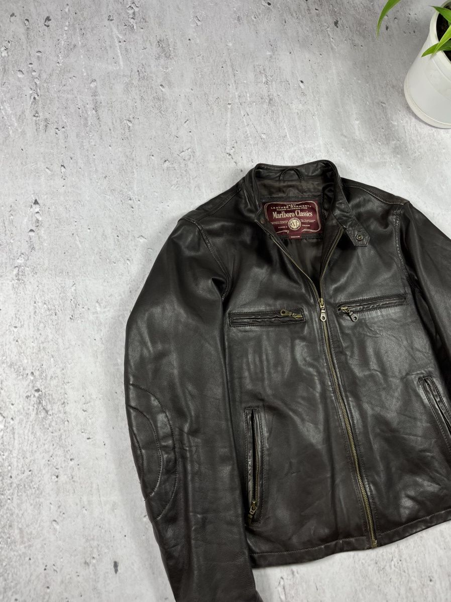 Marlboro Classics × Vintage Marlboro clasics leather jacket lamb skin Brown Size US M / EU 48-50 / 2 - 3 Thumbnail