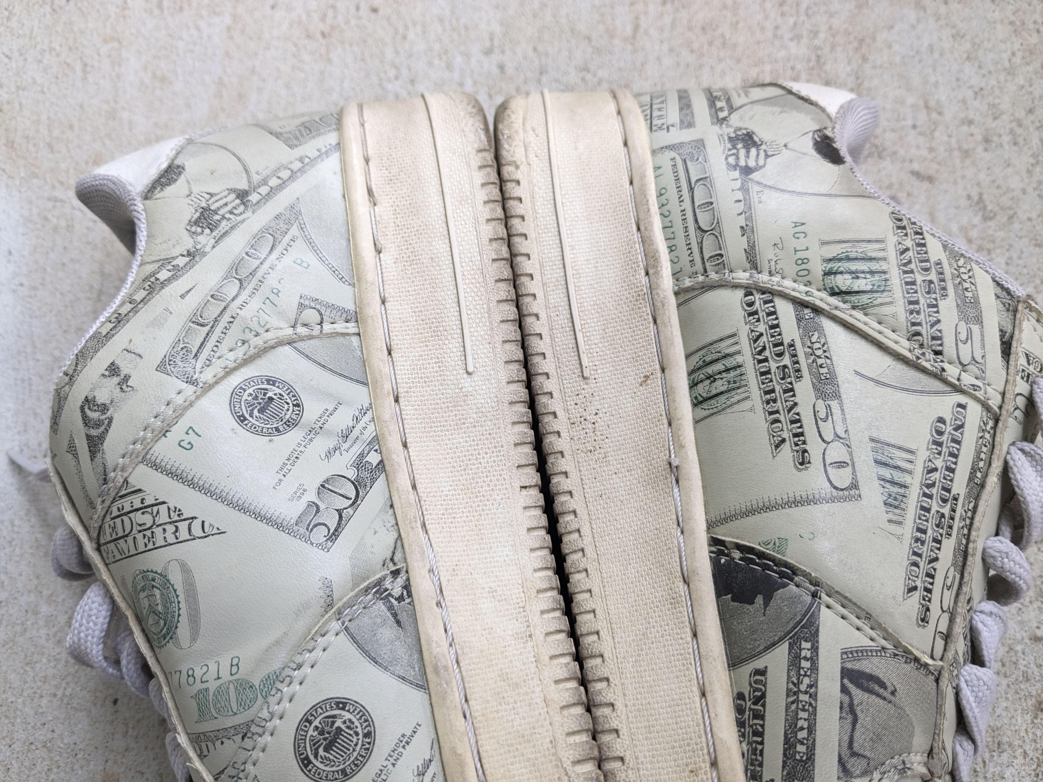 Makaveli Vintage Makaveli Tupac Shakur 8.5 Dollar Bill Size US 8.5 / EU 41-42 - 11 Thumbnail