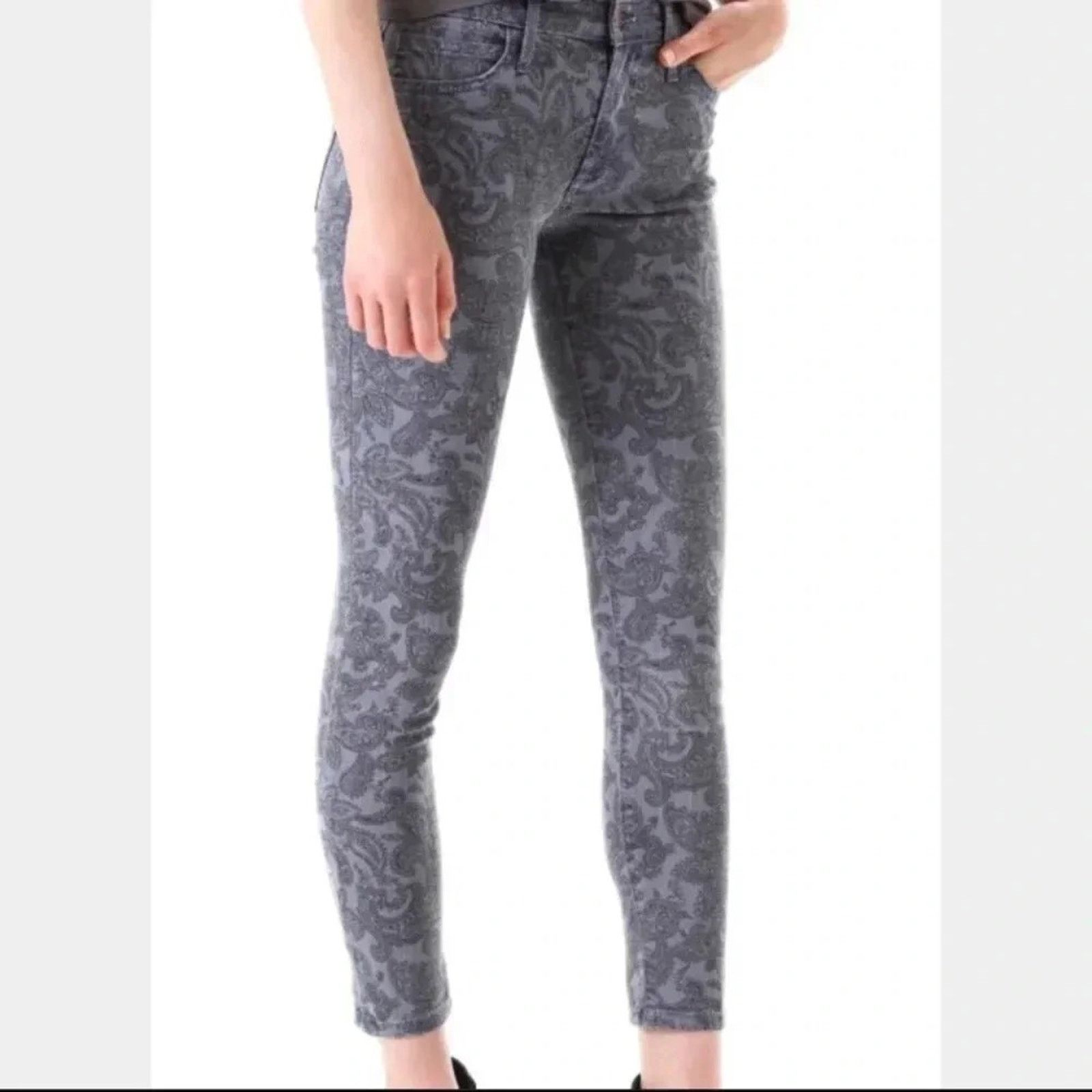Other Joe's Jeans High Water Skinny Jeans Paisley Faded Size 28 Size 28" / US 6 / IT 42 - 1 Thumbnail