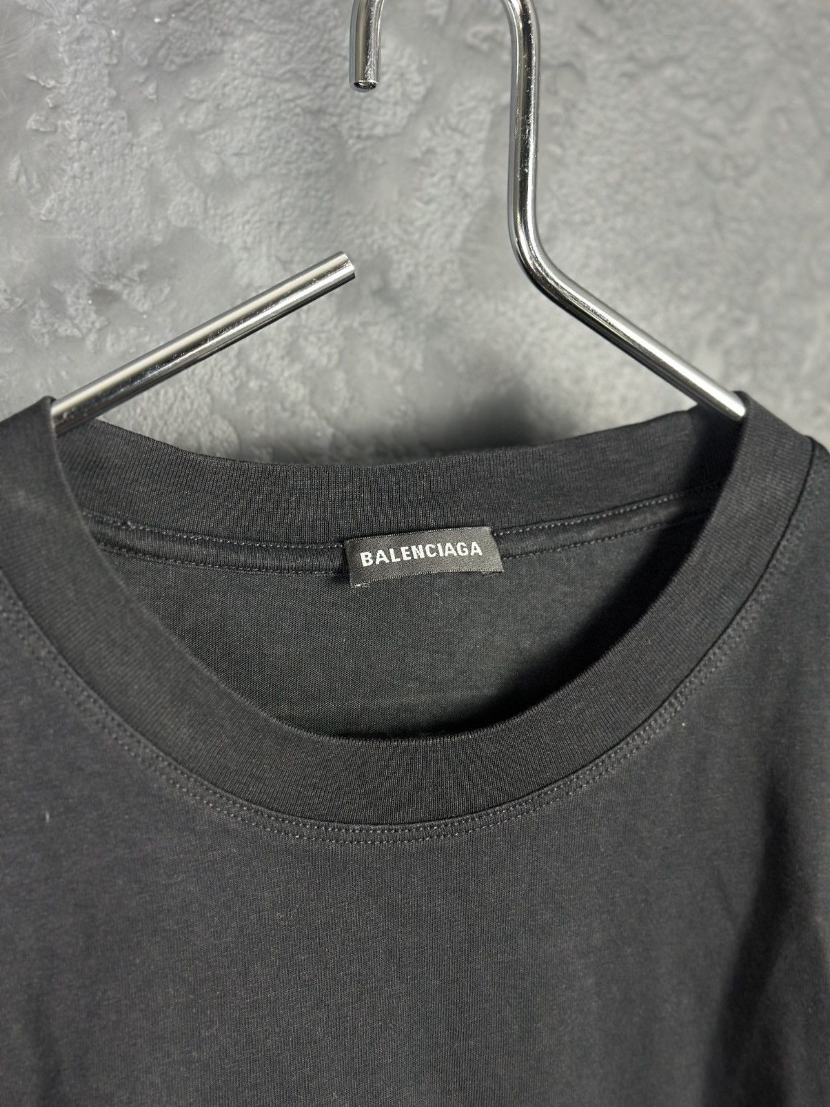 Balenciaga Balenciaga Cotton Back Logo T- Shirt BlackT-Shirts Size US XL / EU 56 / 4 - 3 Thumbnail